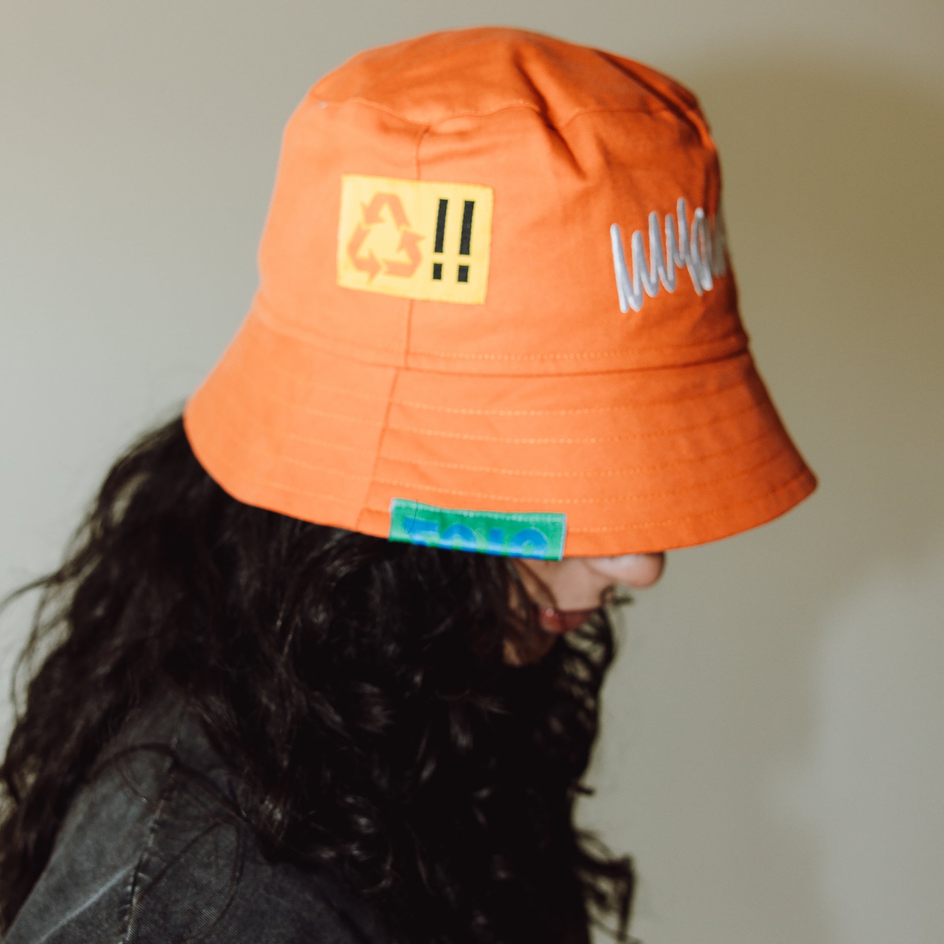 Orange Recycle Bucket Hat By In Your Shoe