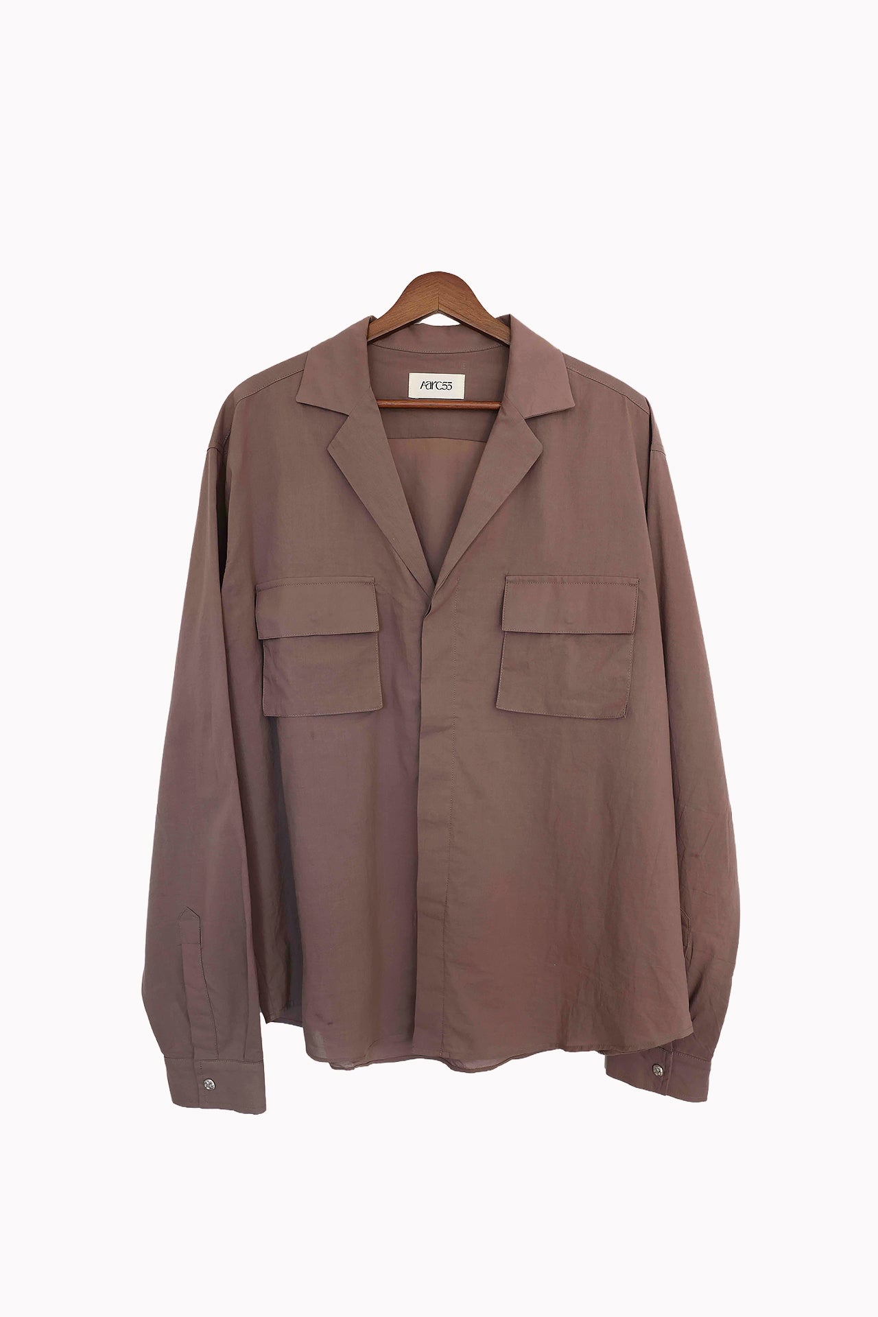 Brown Classic Safari Shirt by AARC55