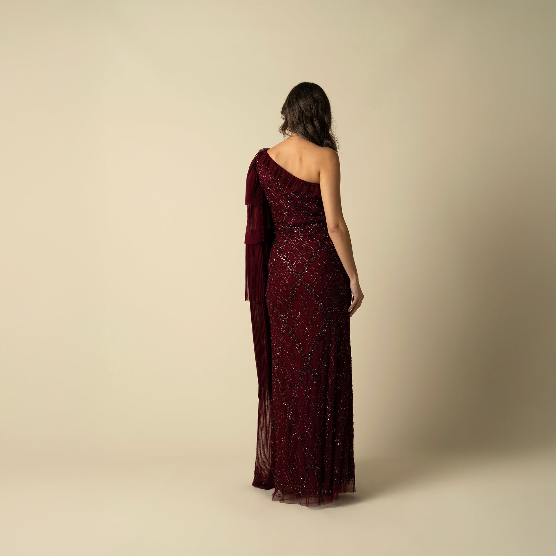 Burgundy Leilani Gown by Raishma