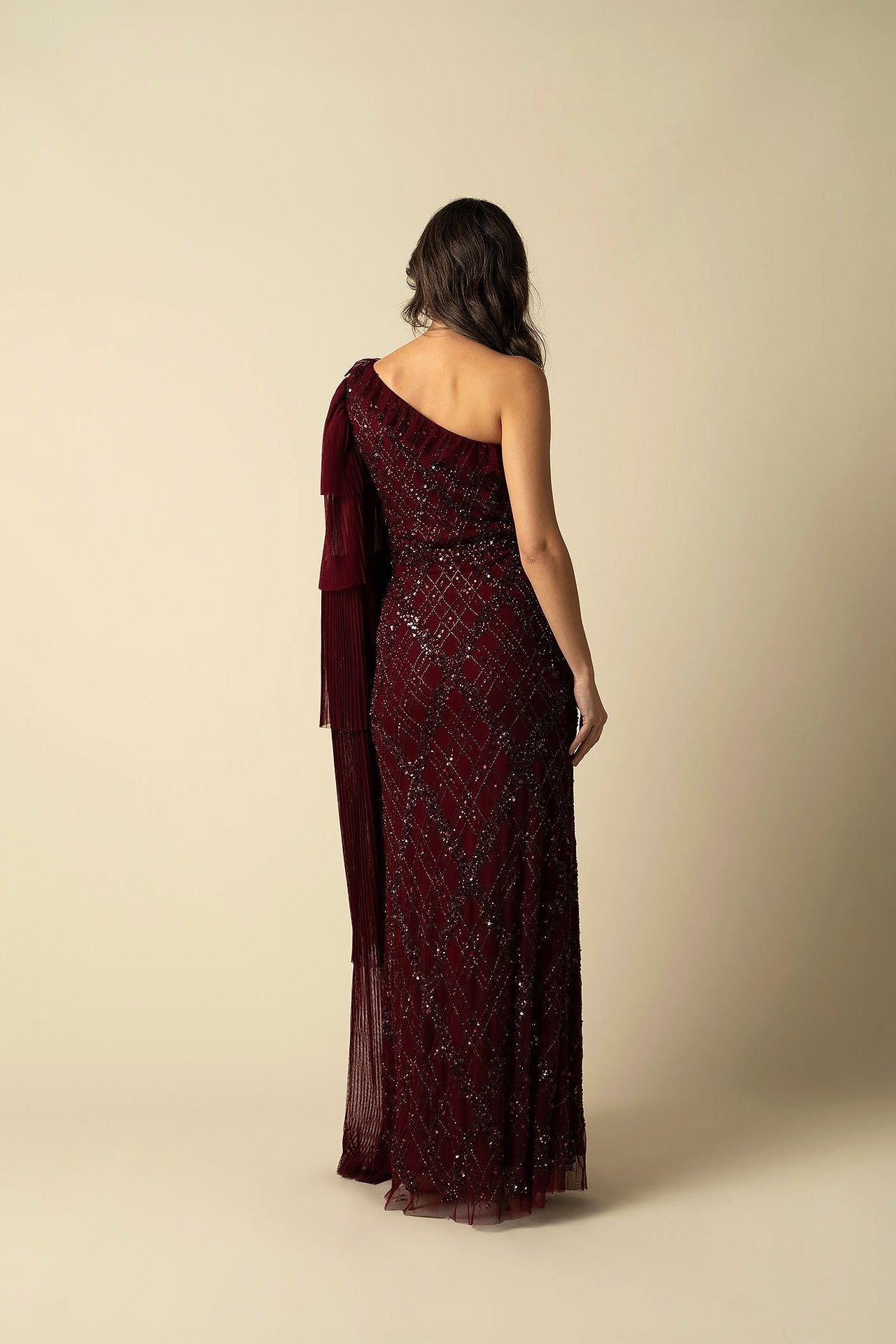 Burgundy Leilani Gown by Raishma