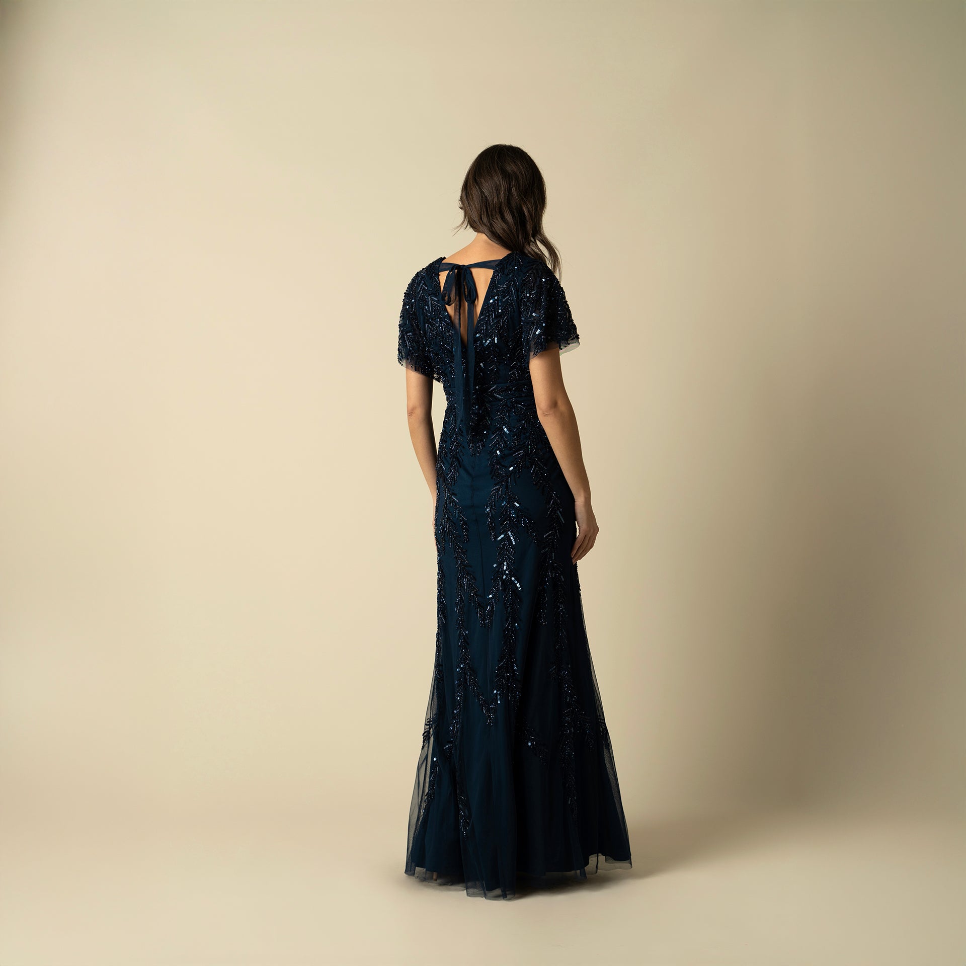 Navy Blue Serenity Gown by Raishma