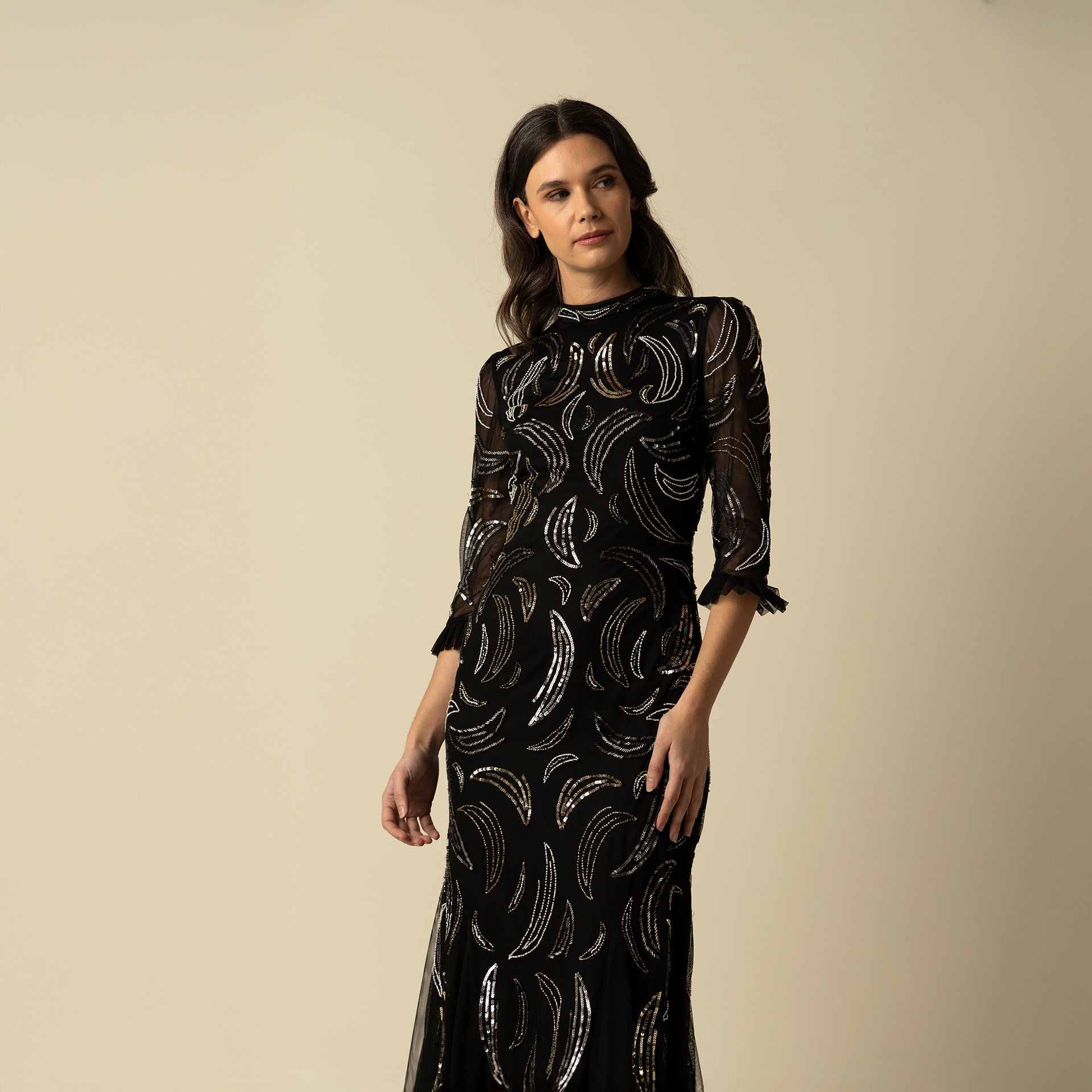 Black Ruth Gown by Raishma