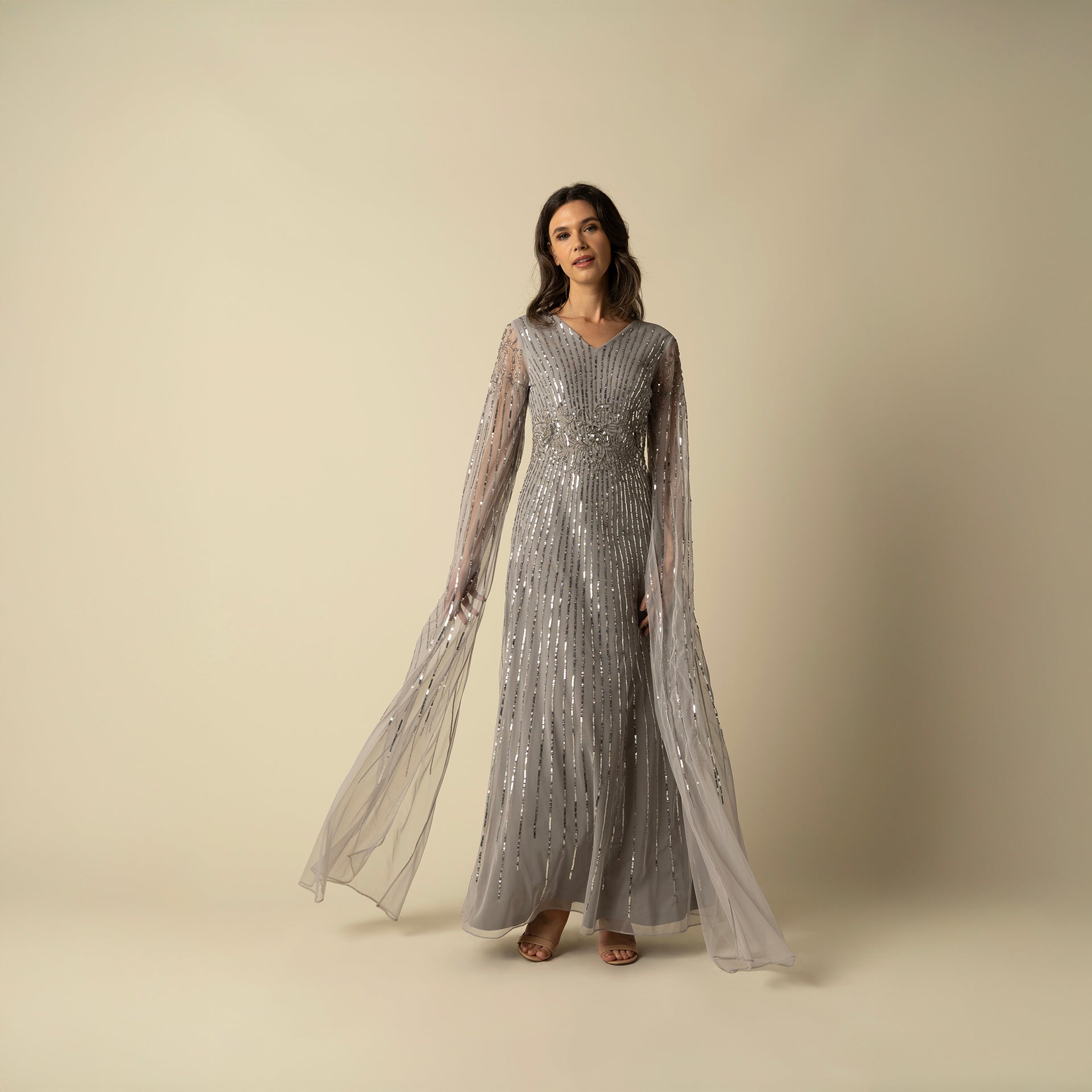 Gray Peyton Gown by Raishma