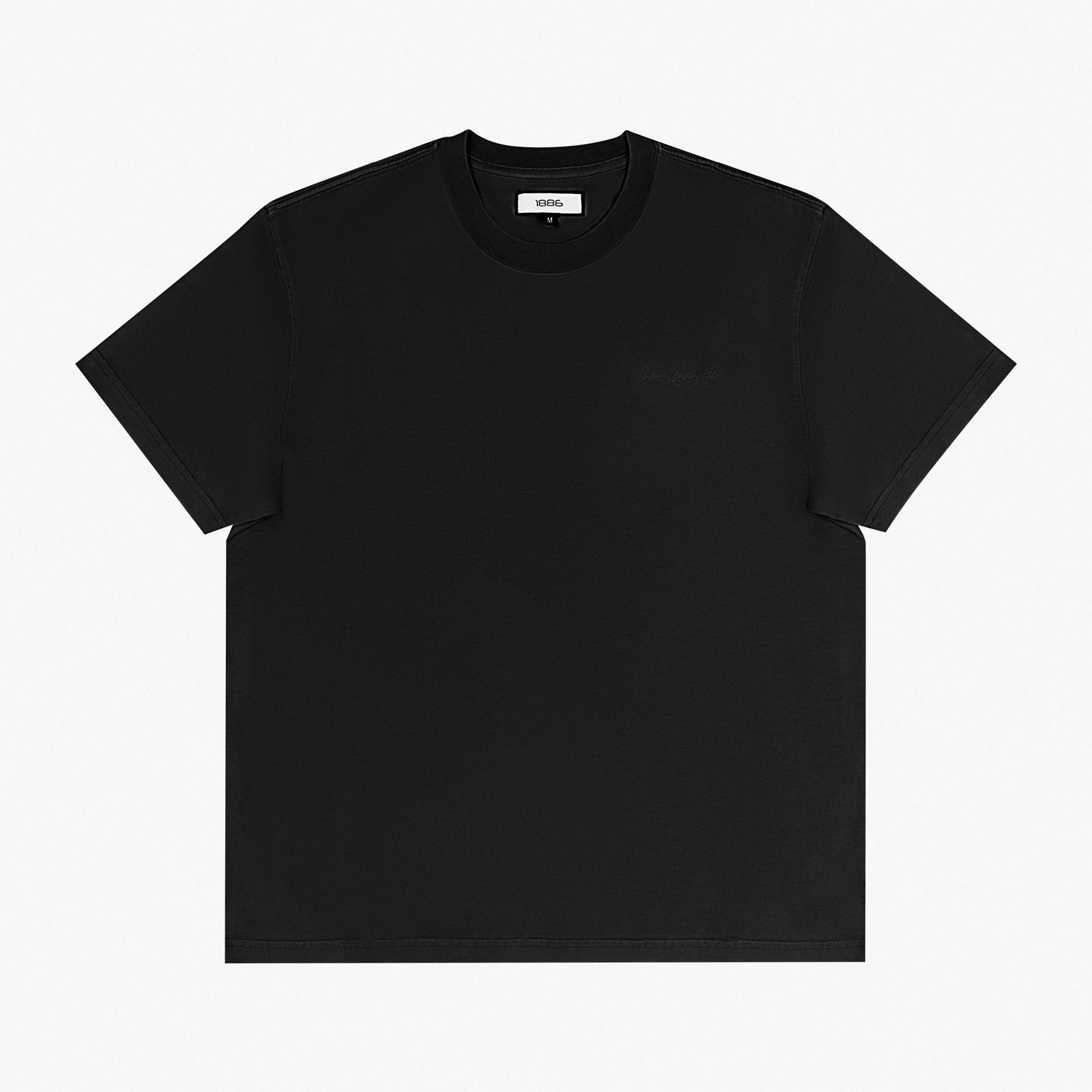 Unisex Black Classic T-Shirt by 1886