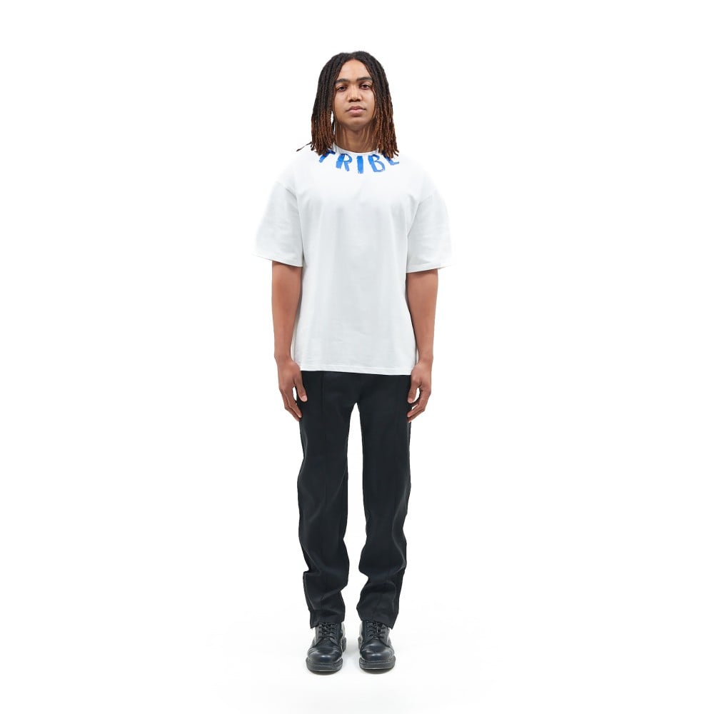 White Neck Logo T-shirt From Tribe