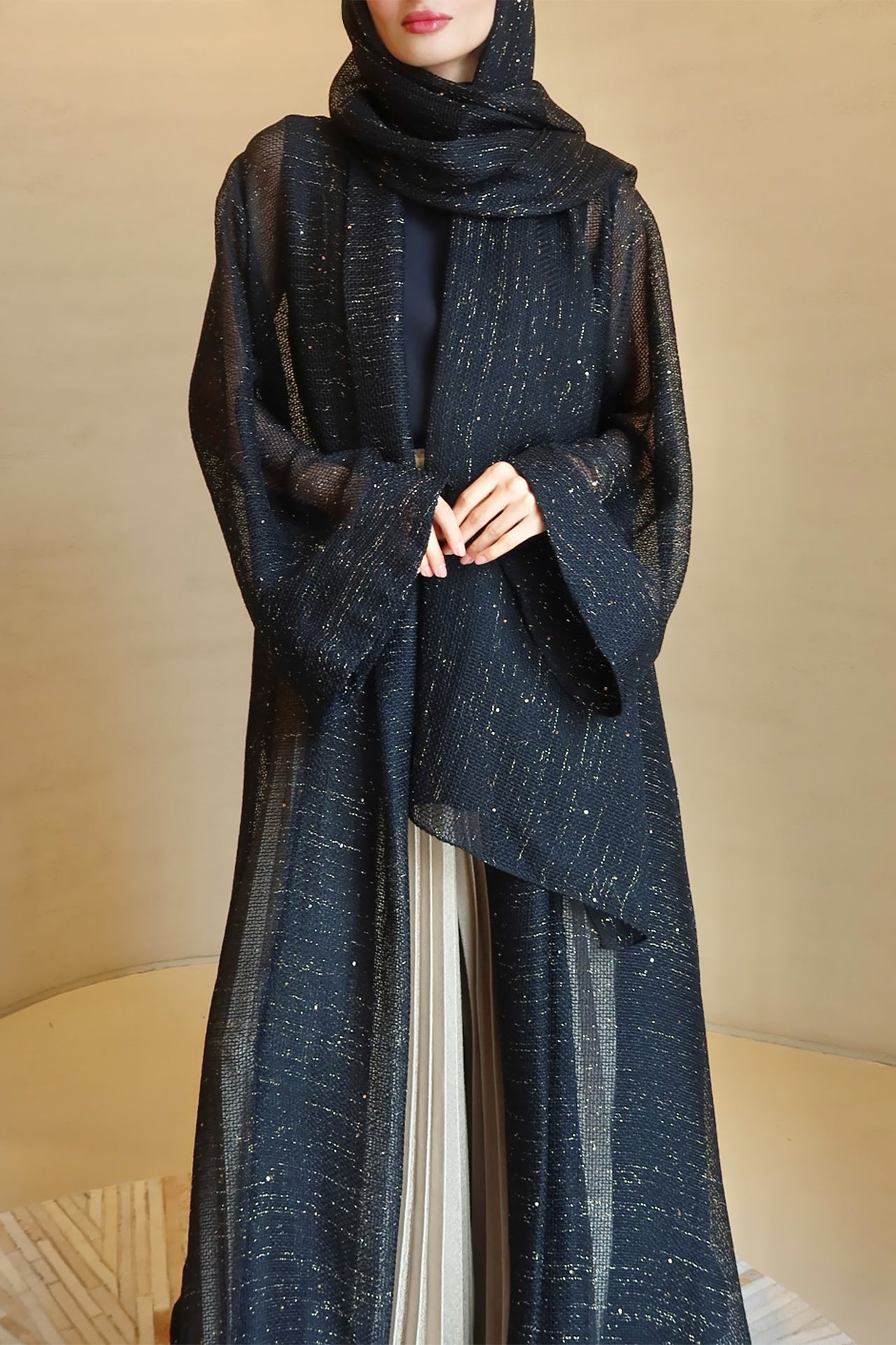 Black Shine Abaya by F.Lounge