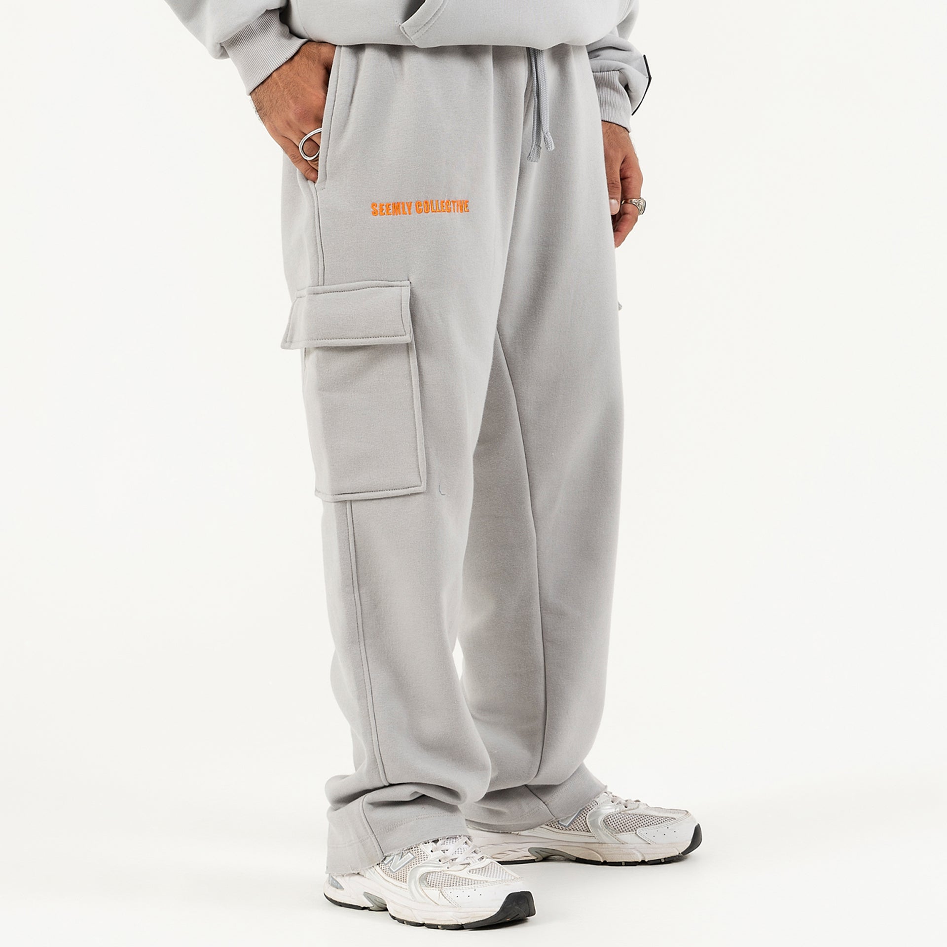 Unisex Light Gray SC Sweatpants by Seemly