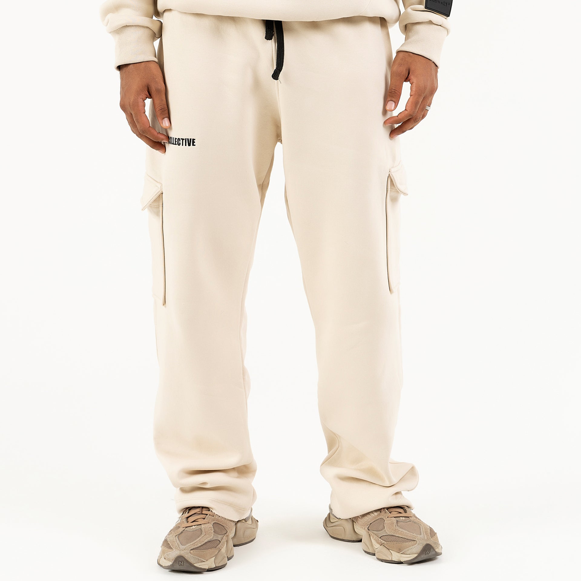 Unisex Beige SC Sweatpants by Seemly