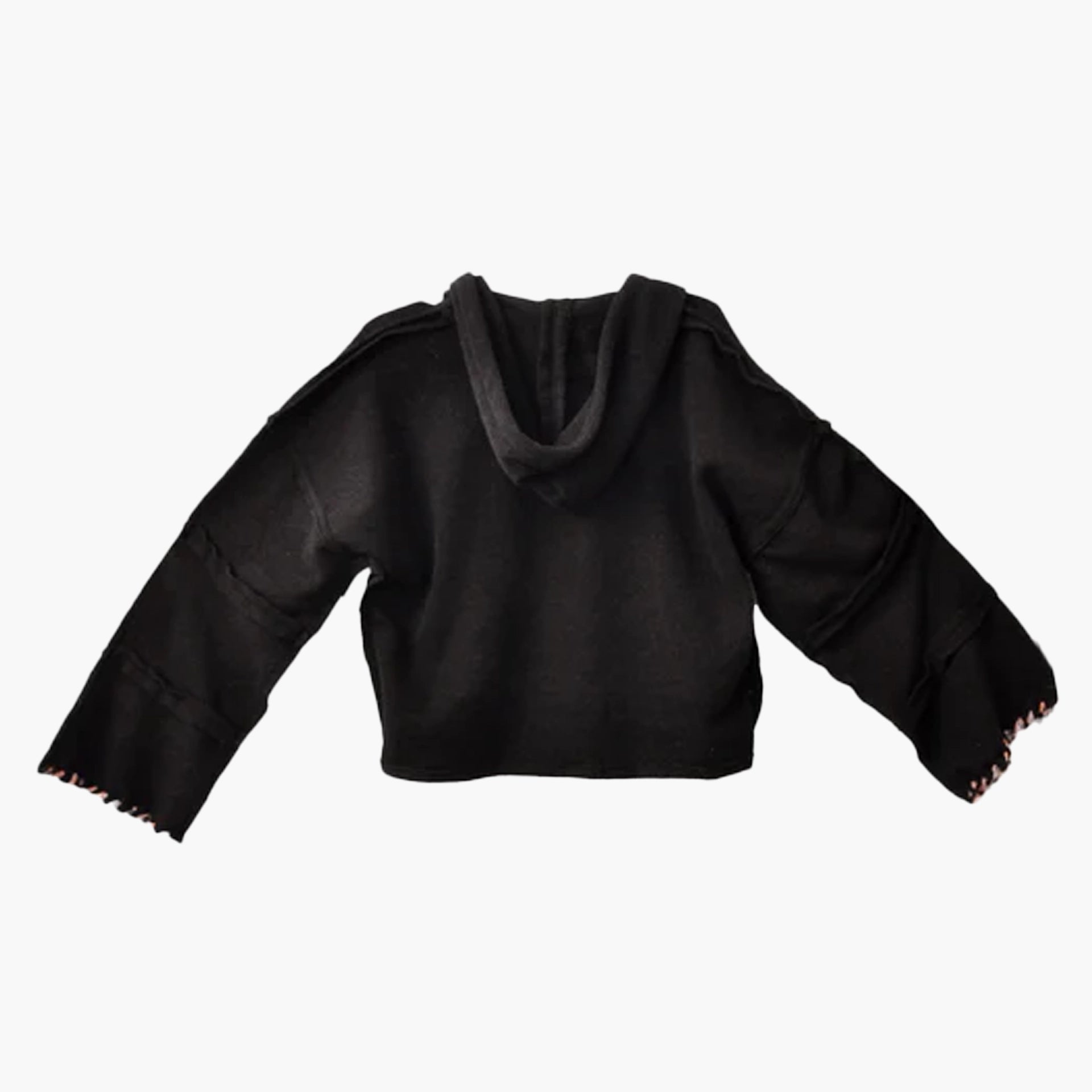 Stitched Up Coziness Hoodie in Black by FUFA