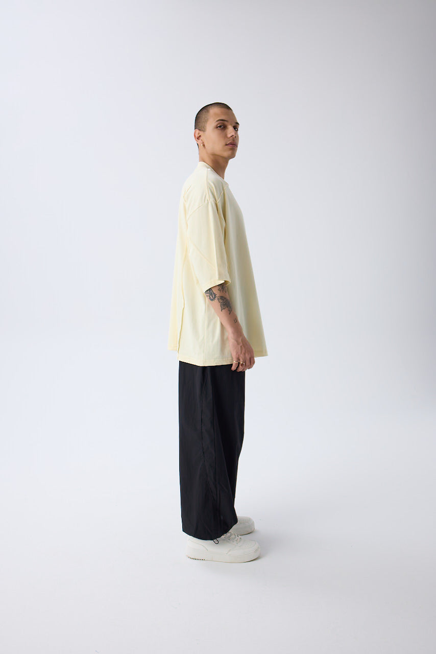 Light Yellow Oversized T-shirt From Triple Four