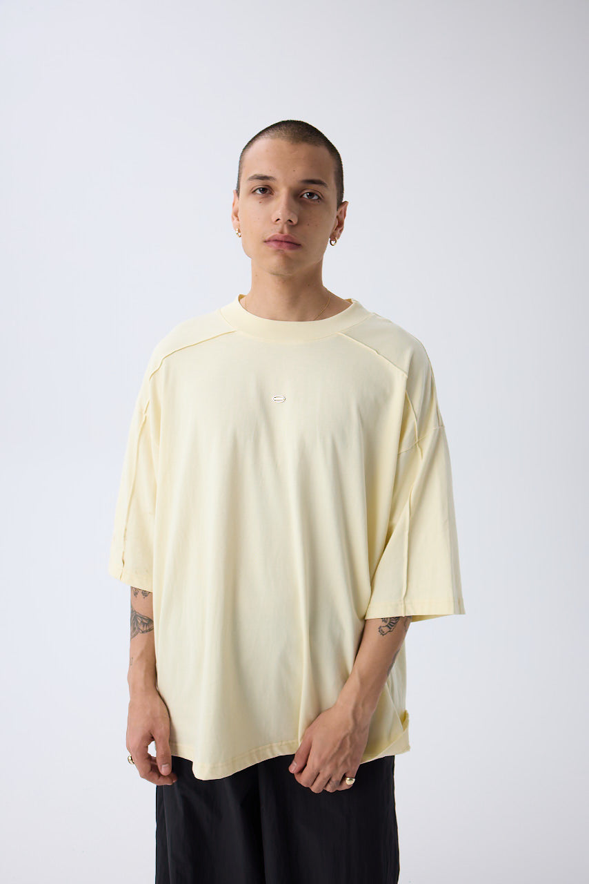 Light Yellow Oversized T-shirt From Triple Four