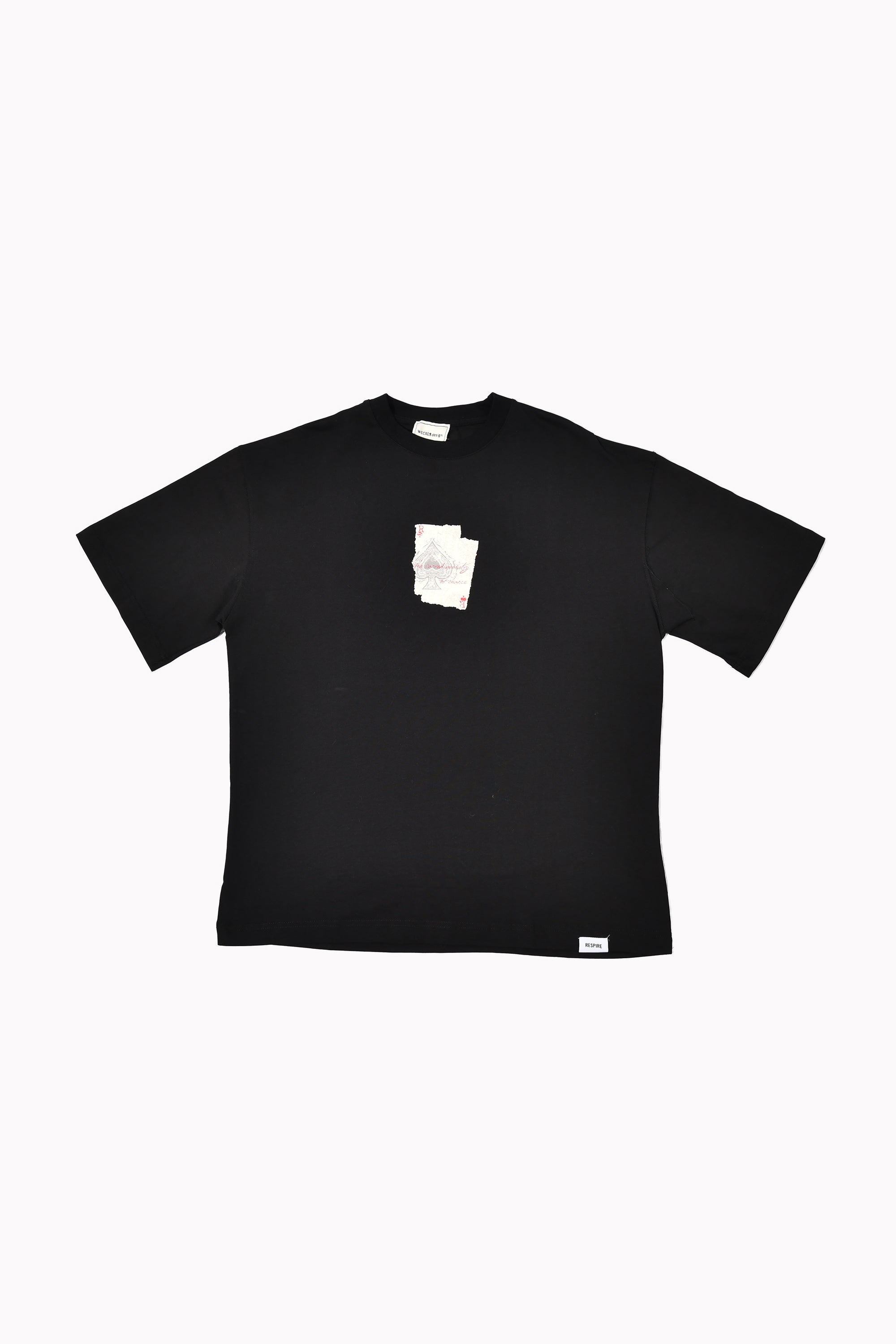 Men Black Spades T-shirt by WECRE8