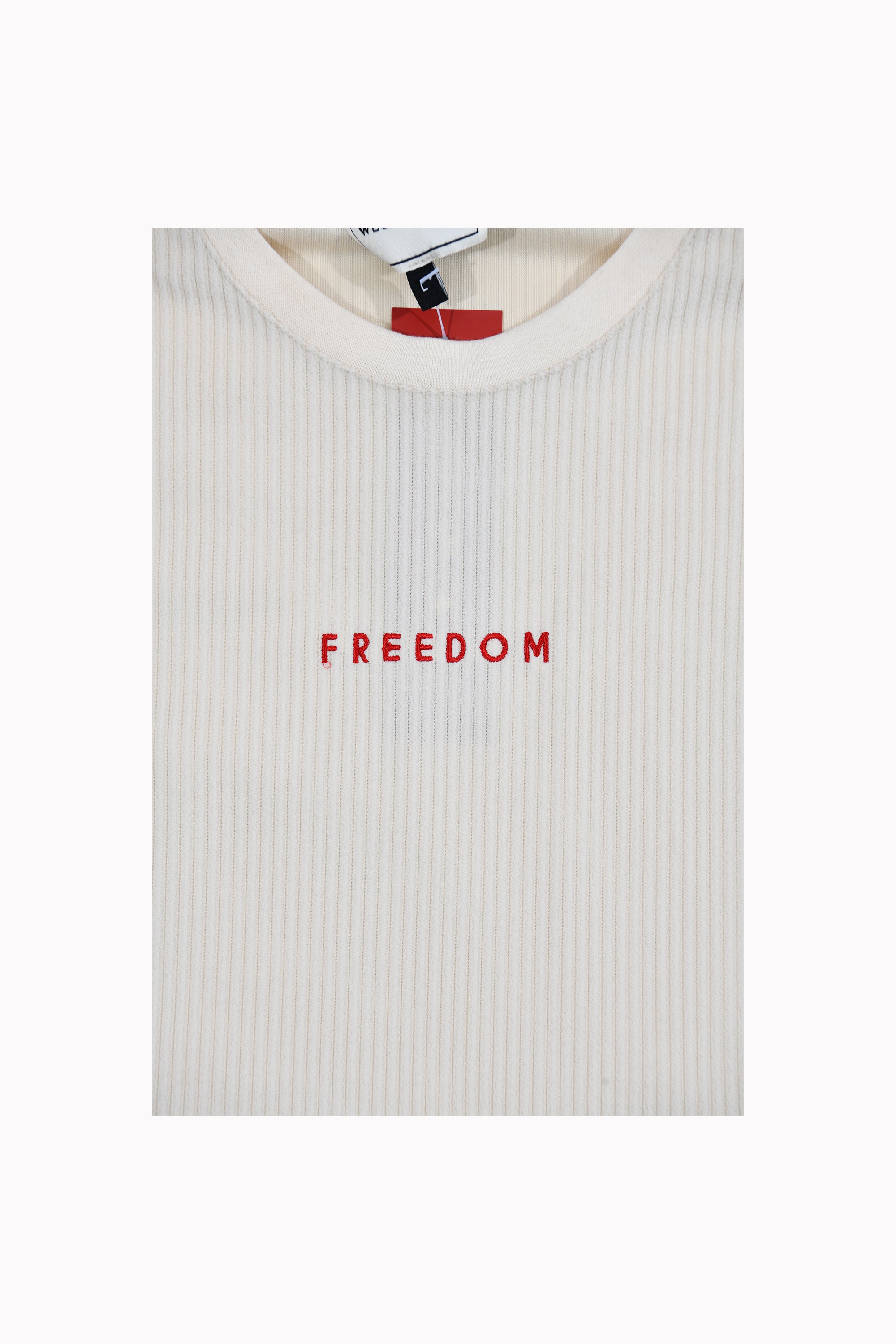 Men Beige Set of "Freedom" T-shirt and Shorts by WECRE8