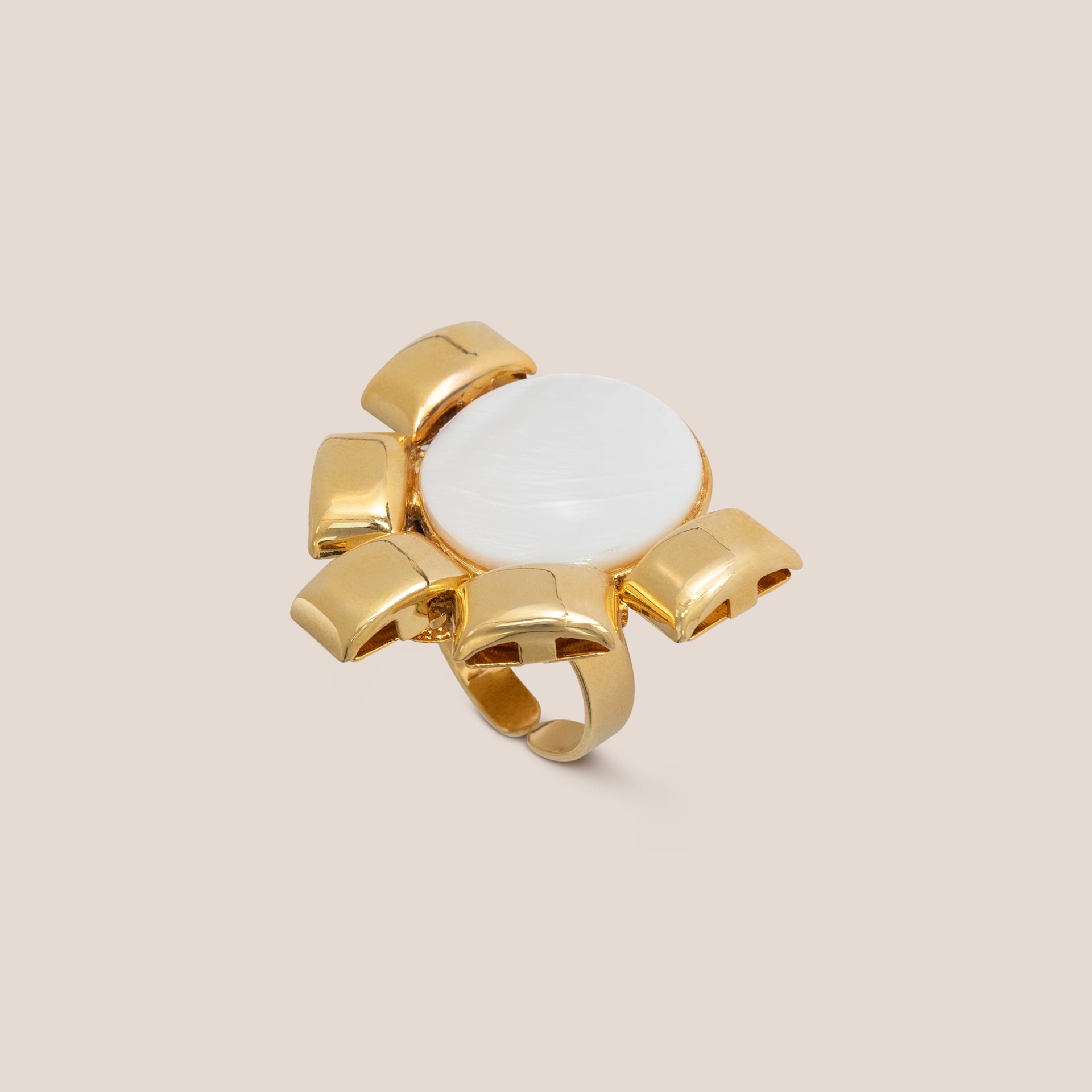 MOP Gold Ring By D By Dalia