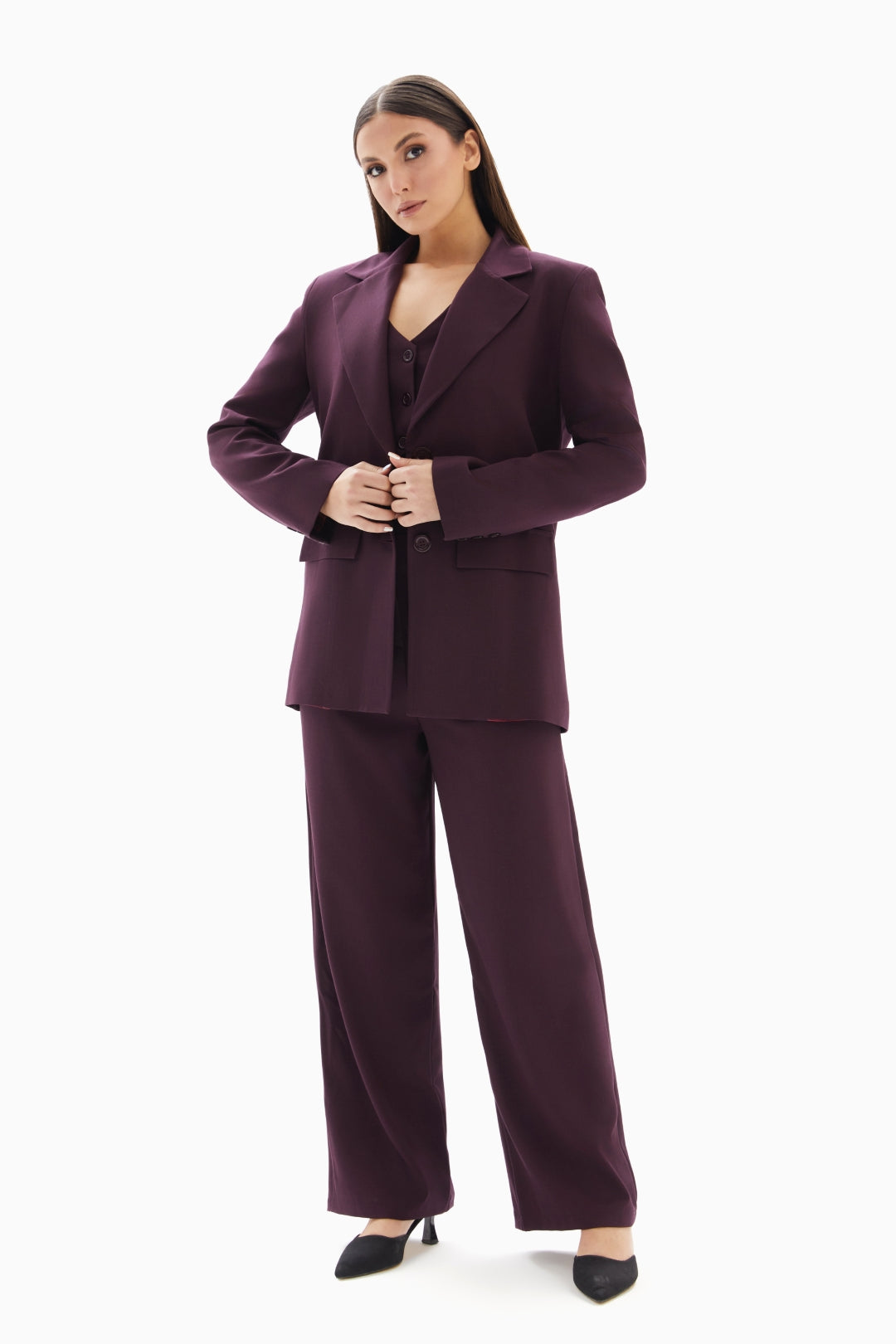 Dark Purple Three-Piece Set By WECRE8