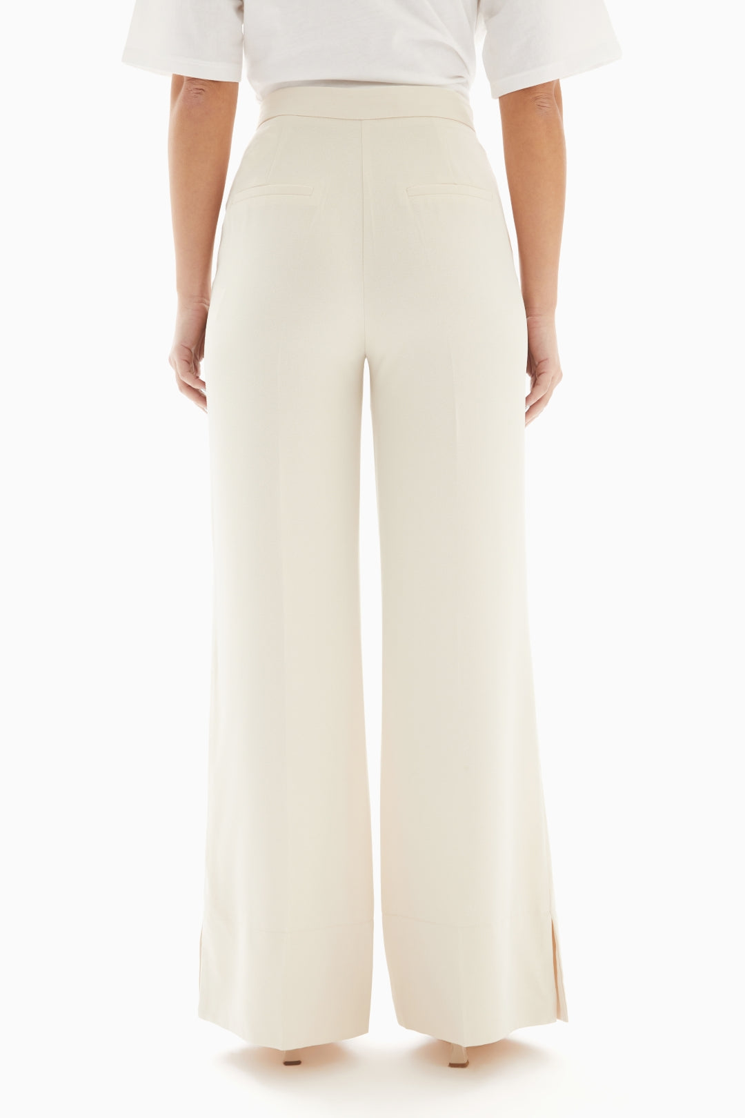 Off-White Plain Trousers By WECRE8