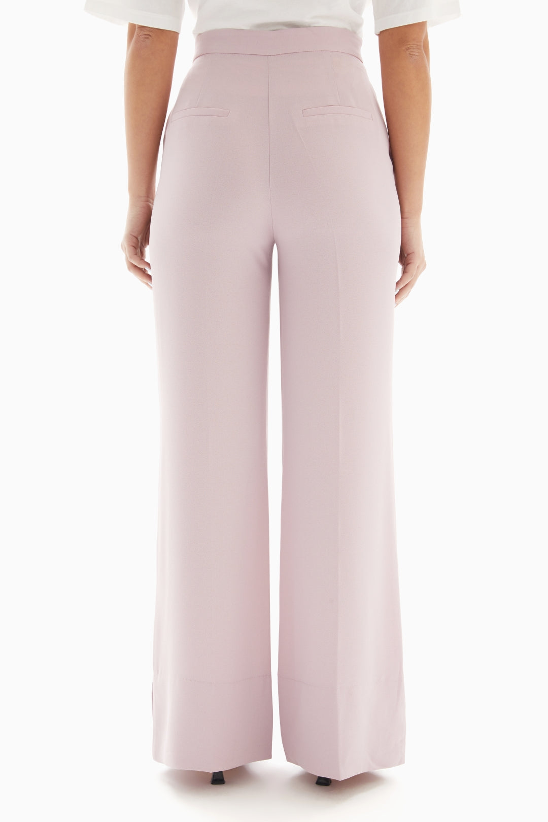 Pink Plain Trousers By WECRE8