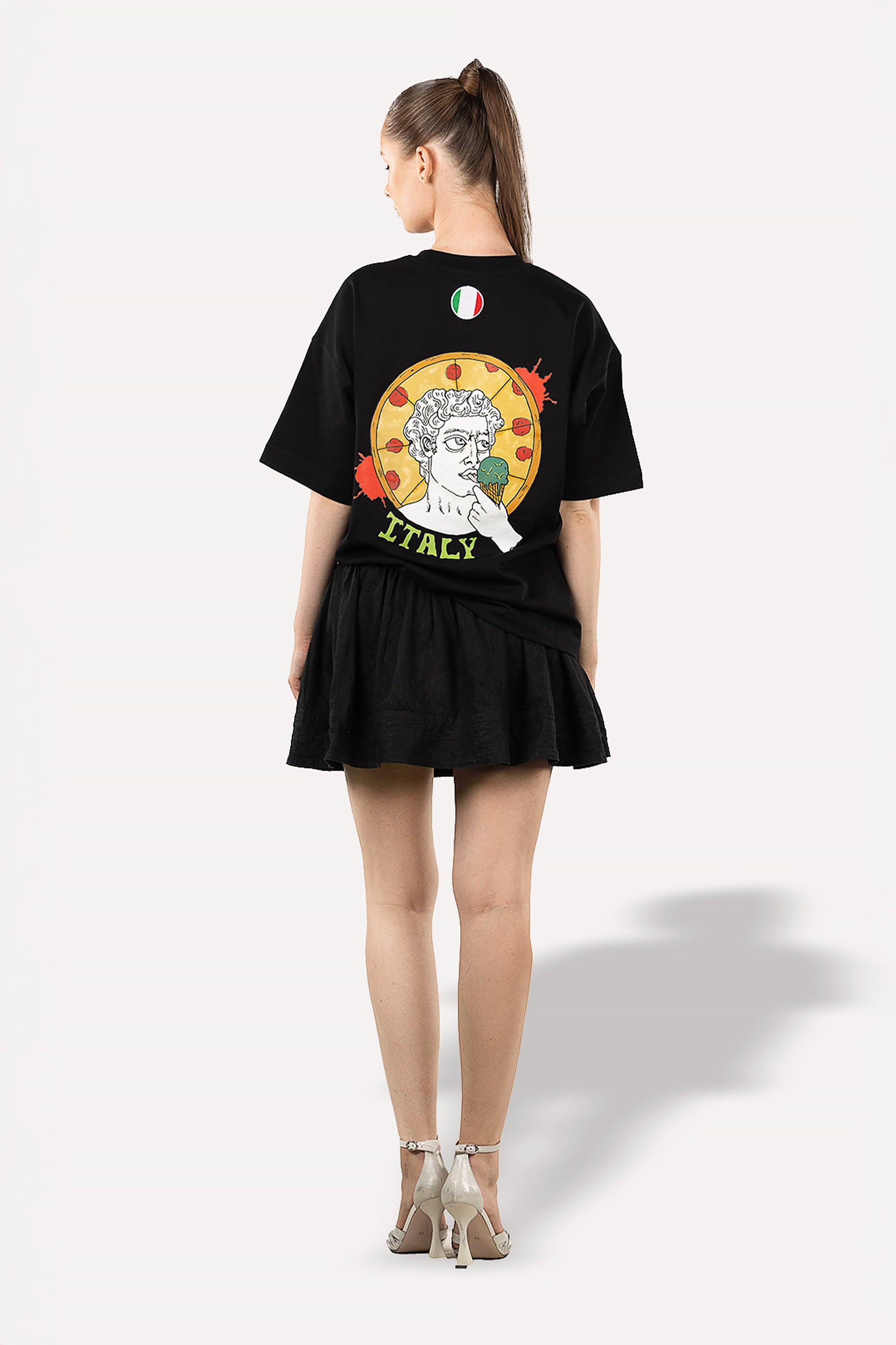 Black Italy T-Shirt by Maps