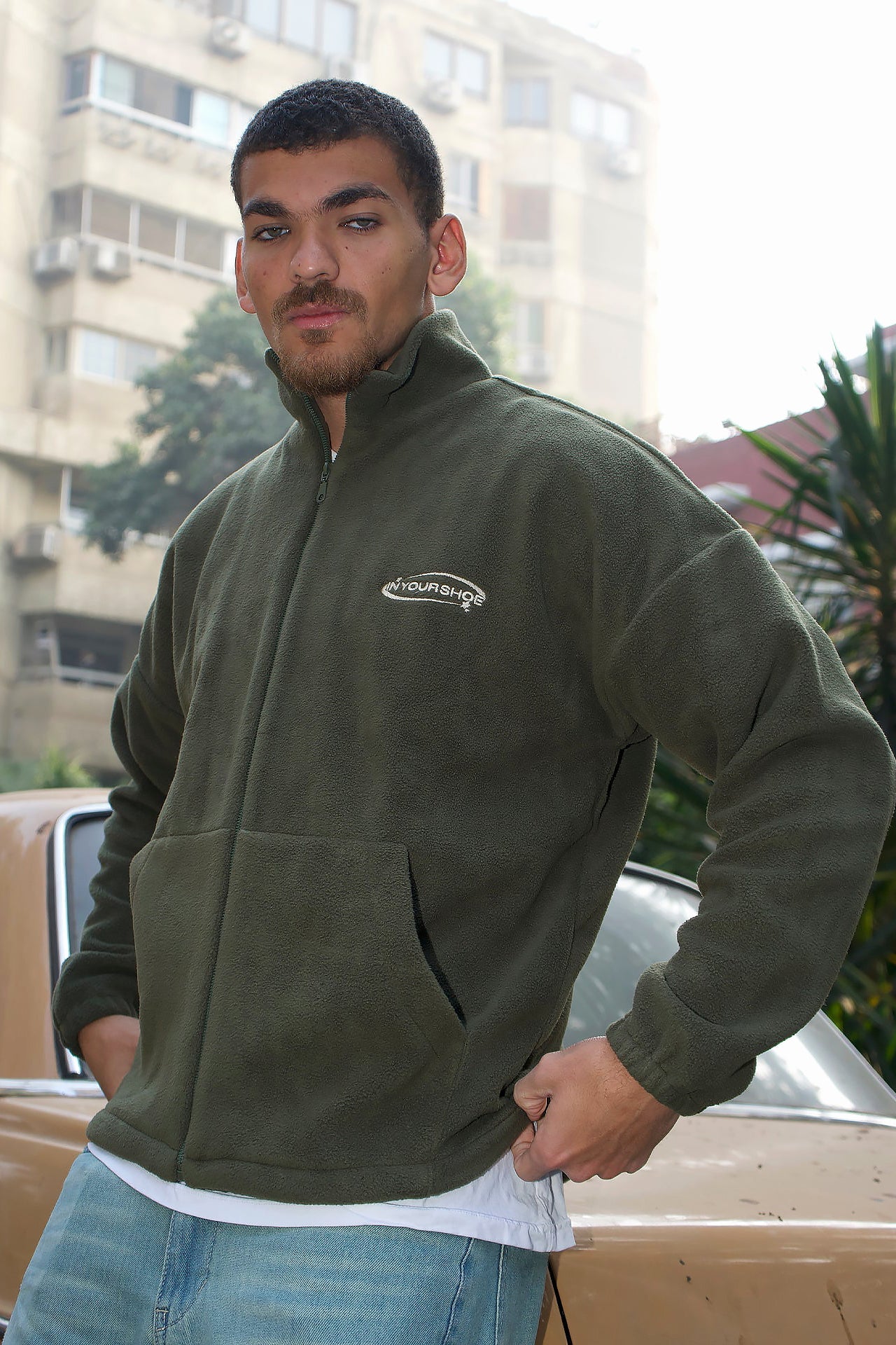 Green Youth Culture Polar Jacket By In Your Shoe