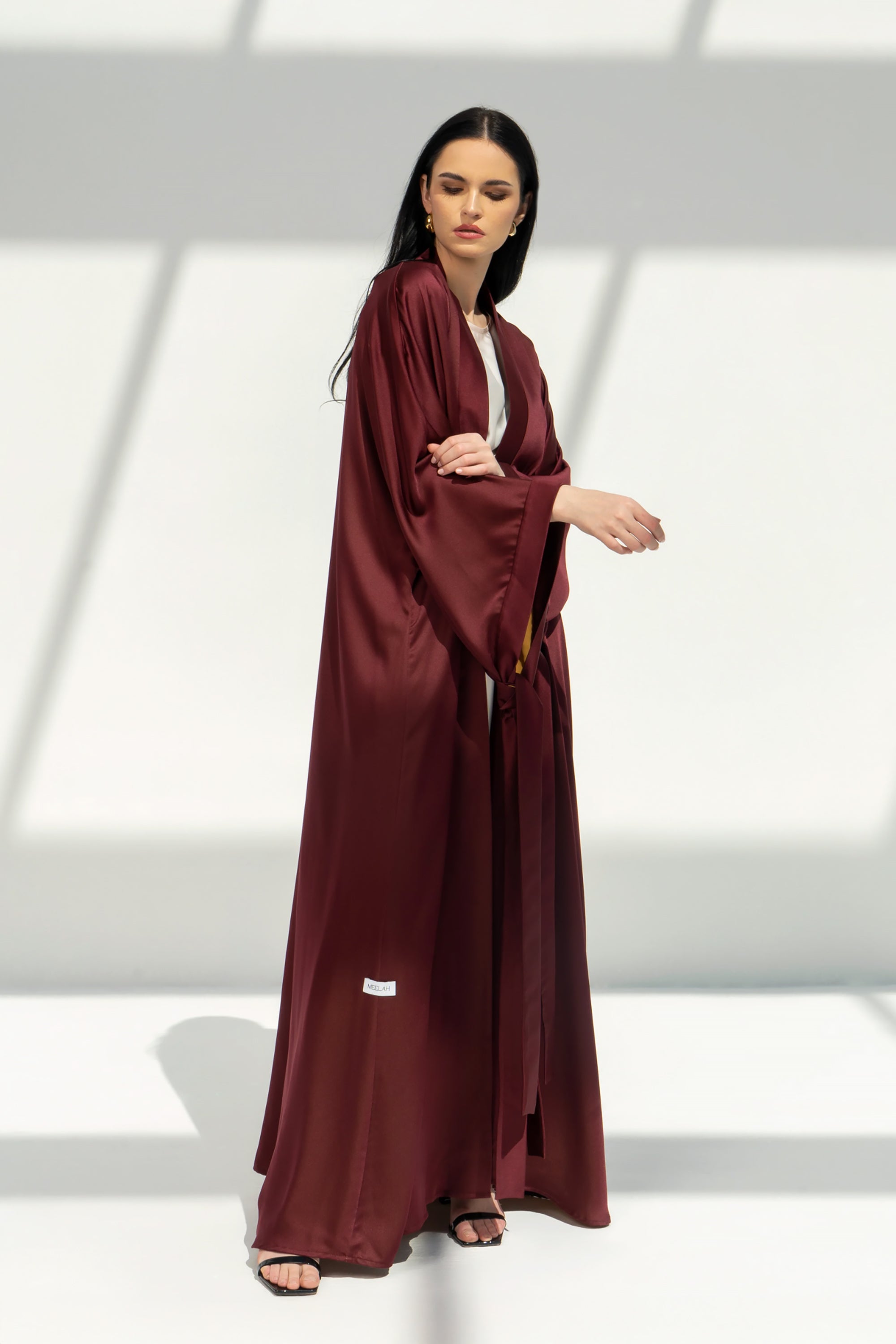 Maroon Zinnia Abaya by Meelah