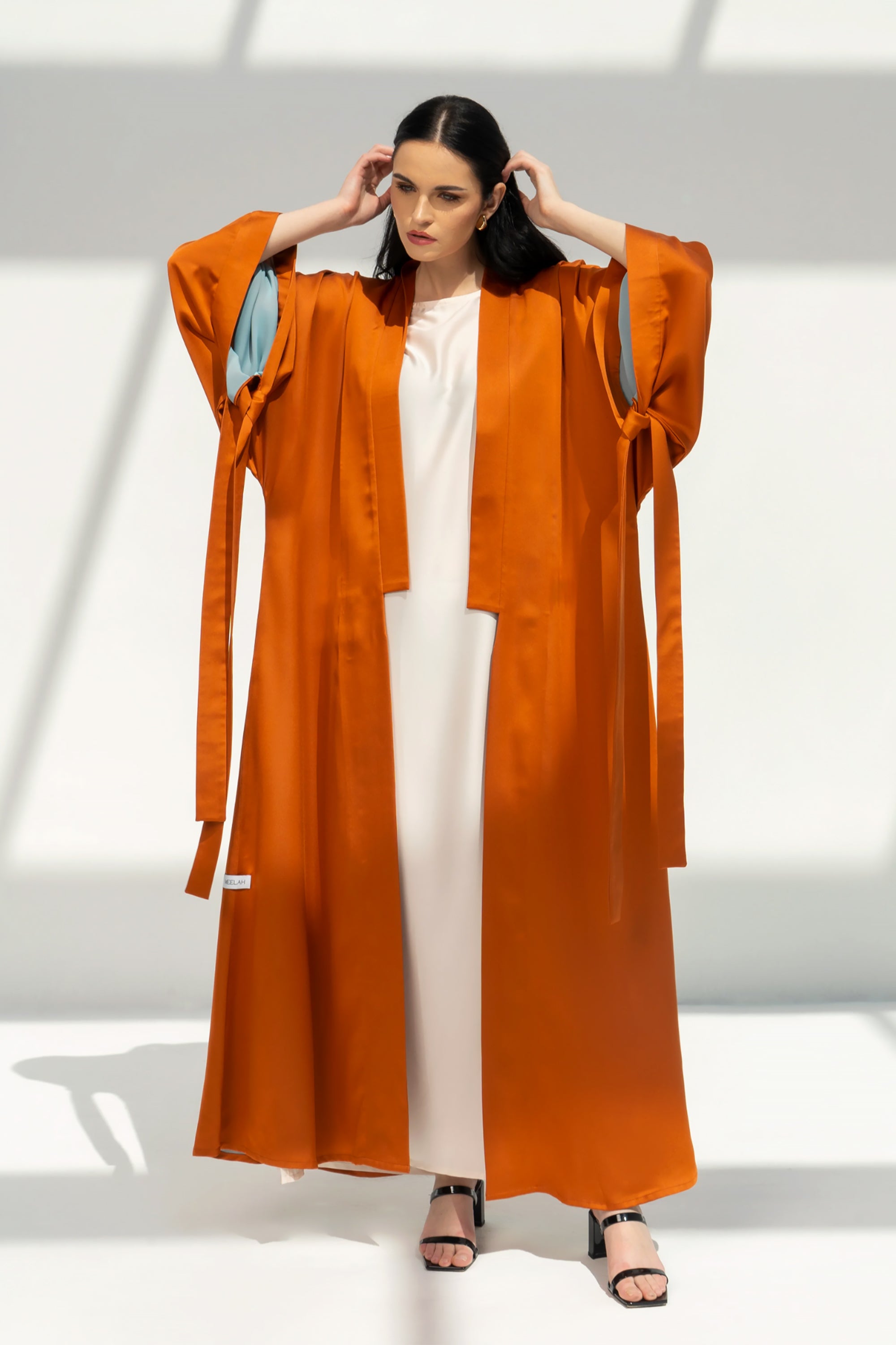 Orange Zinnia Abaya by Meelah