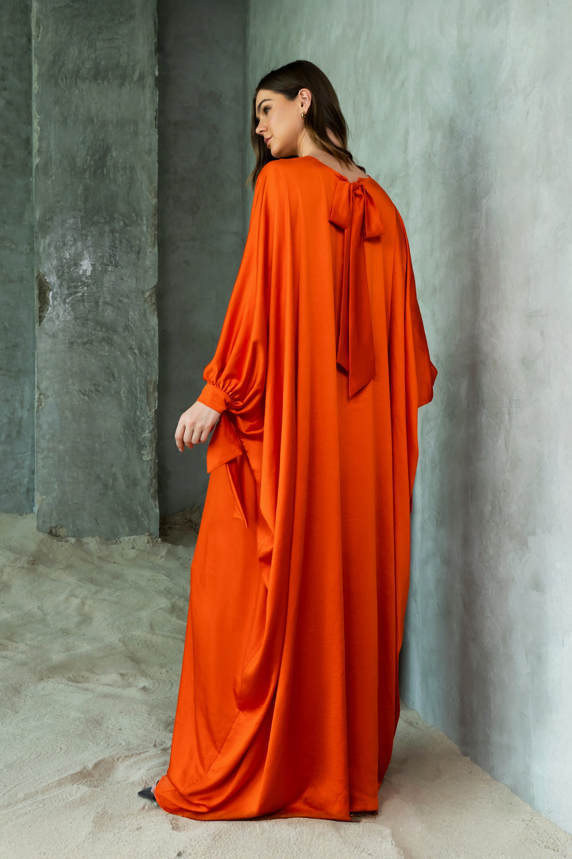 Orange Zinnia Kaftan by Meelah