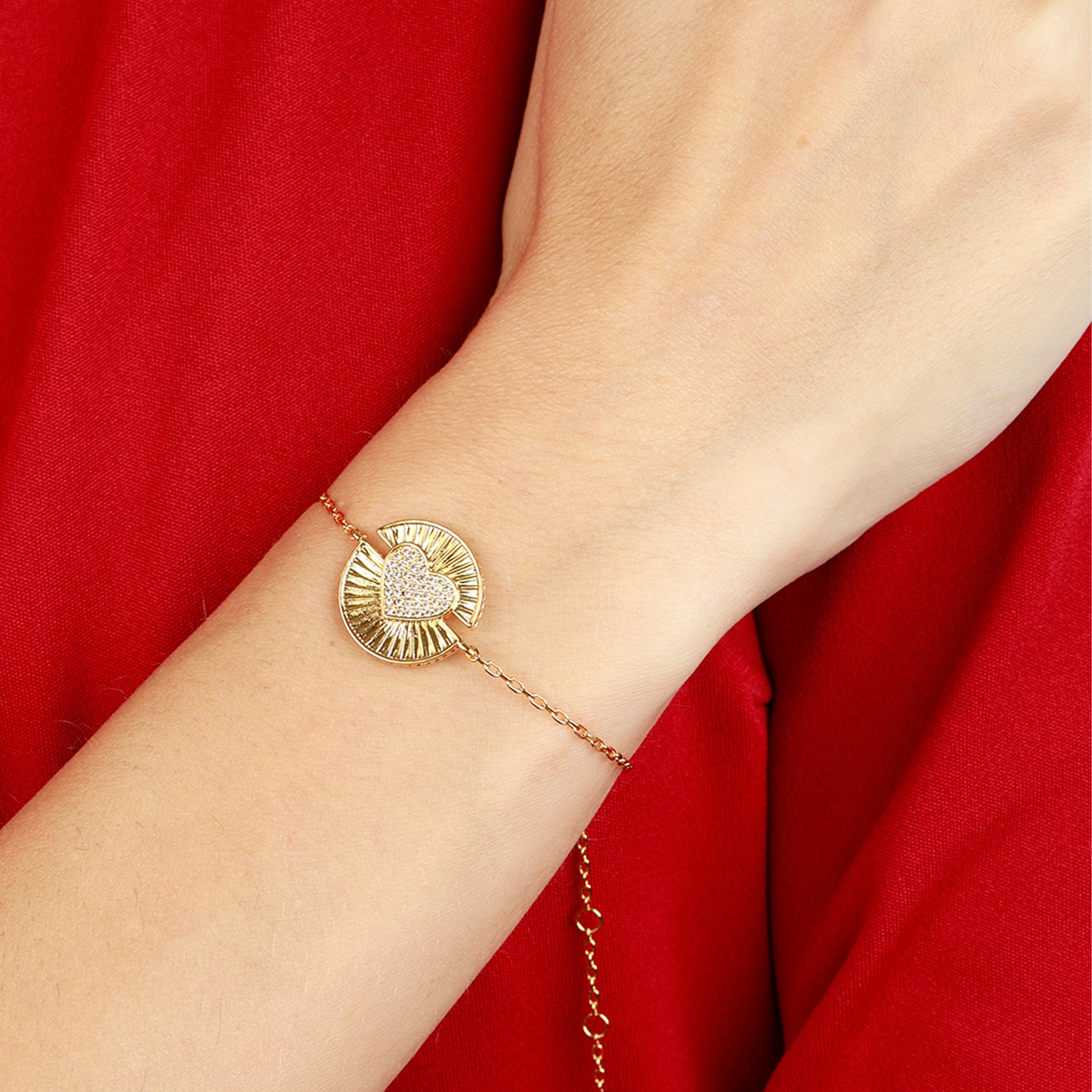 Al-7ob Gold Bracelet by Le Soleil - WECRE8