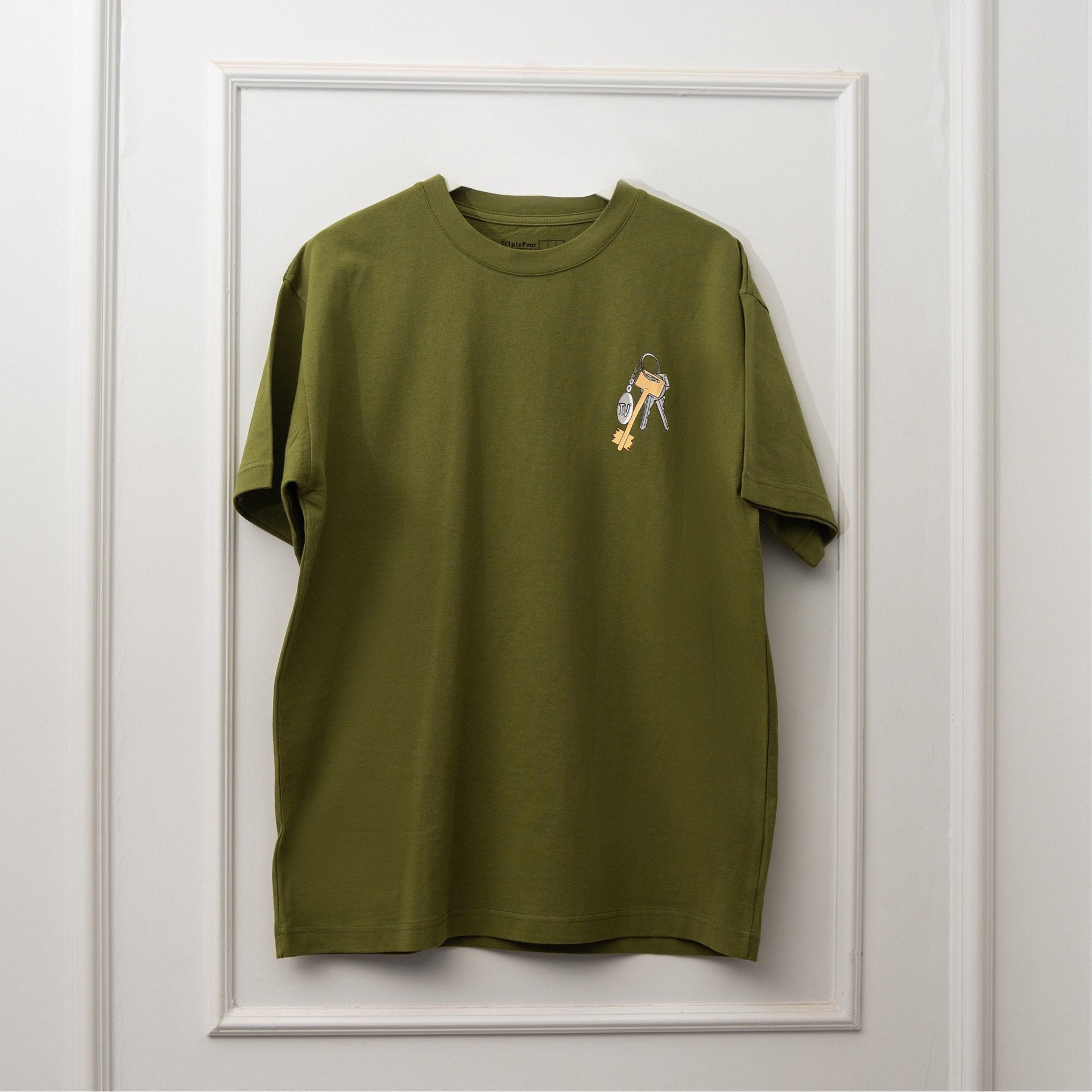 Green "Old Keys" T-shirt From Triple Four