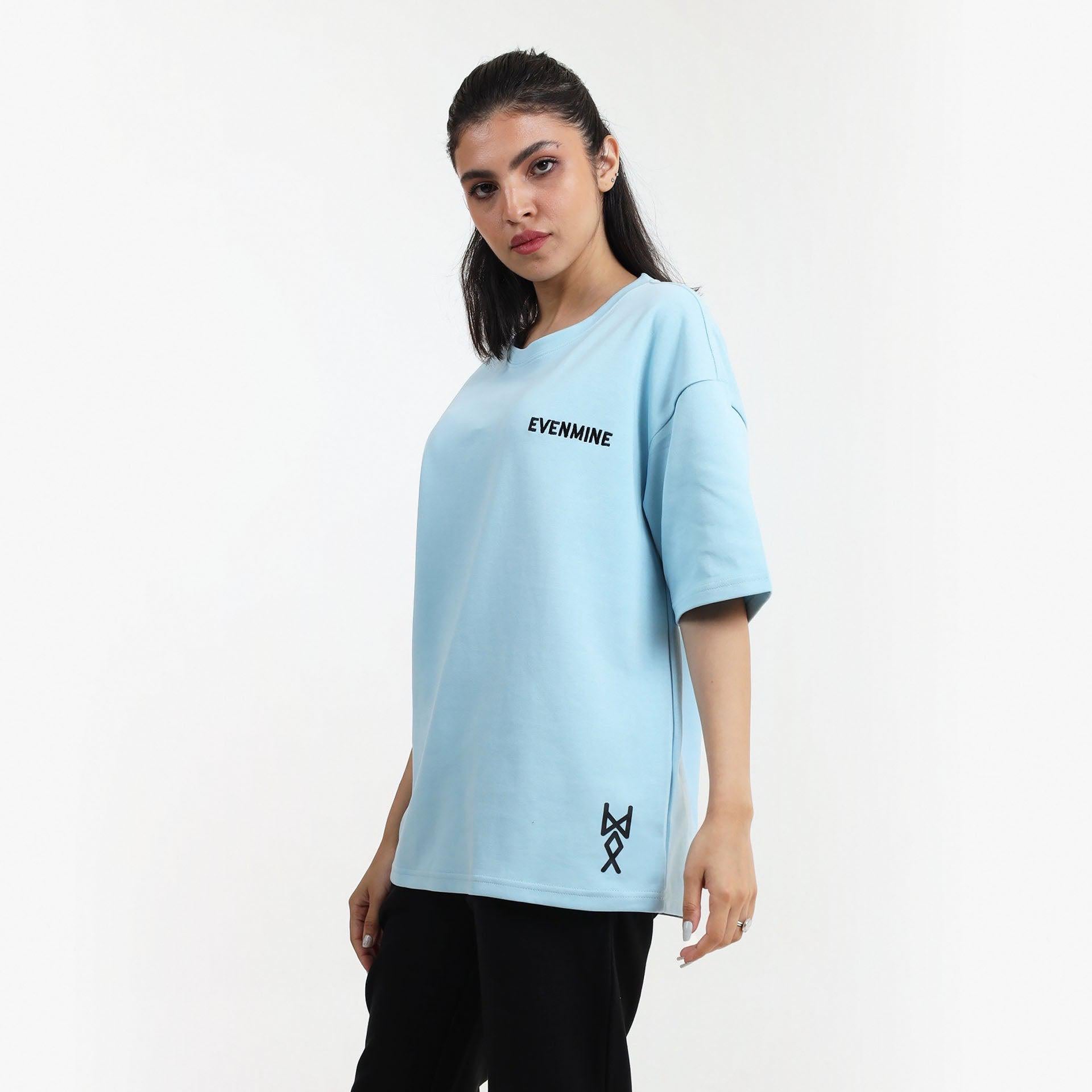 Baby Blue Oversize T-shirt From Evenmine - WECRE8