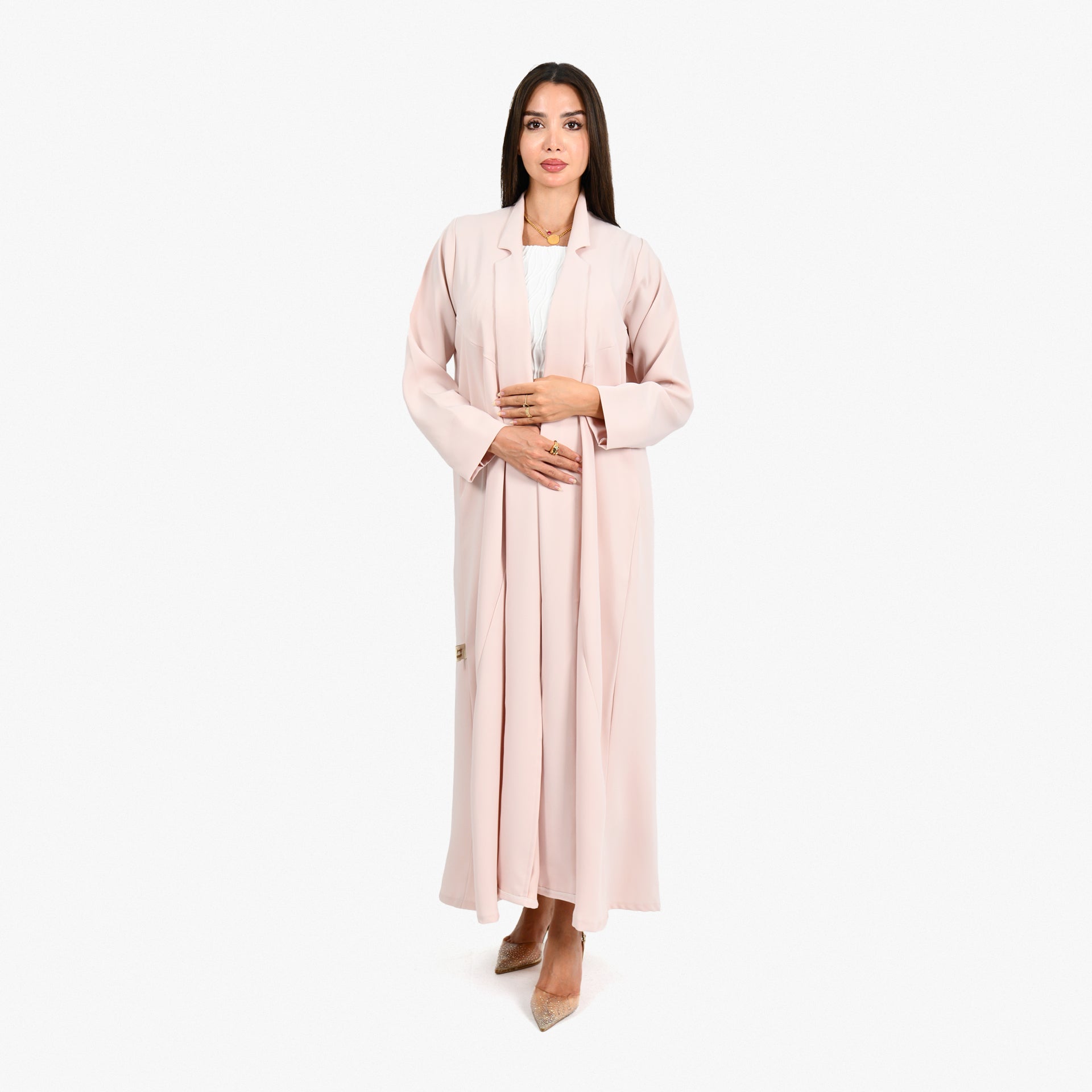 Barbi Light Pink Abaya From Darzah - WECRE8