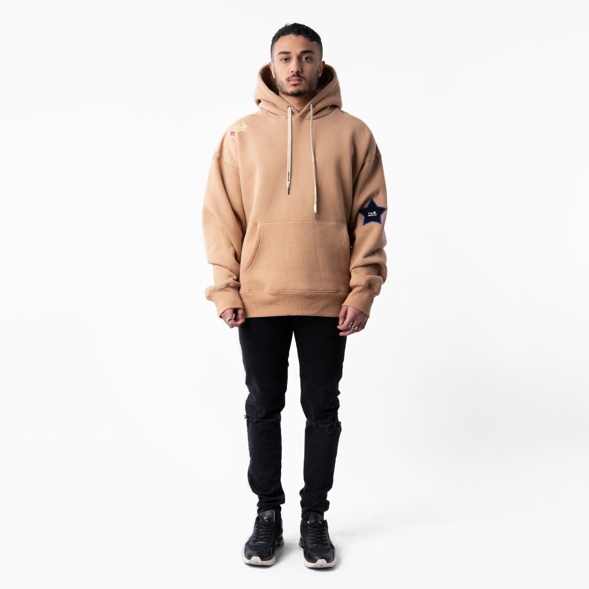 Beige Classic Hoodie From I'm West - WECRE8