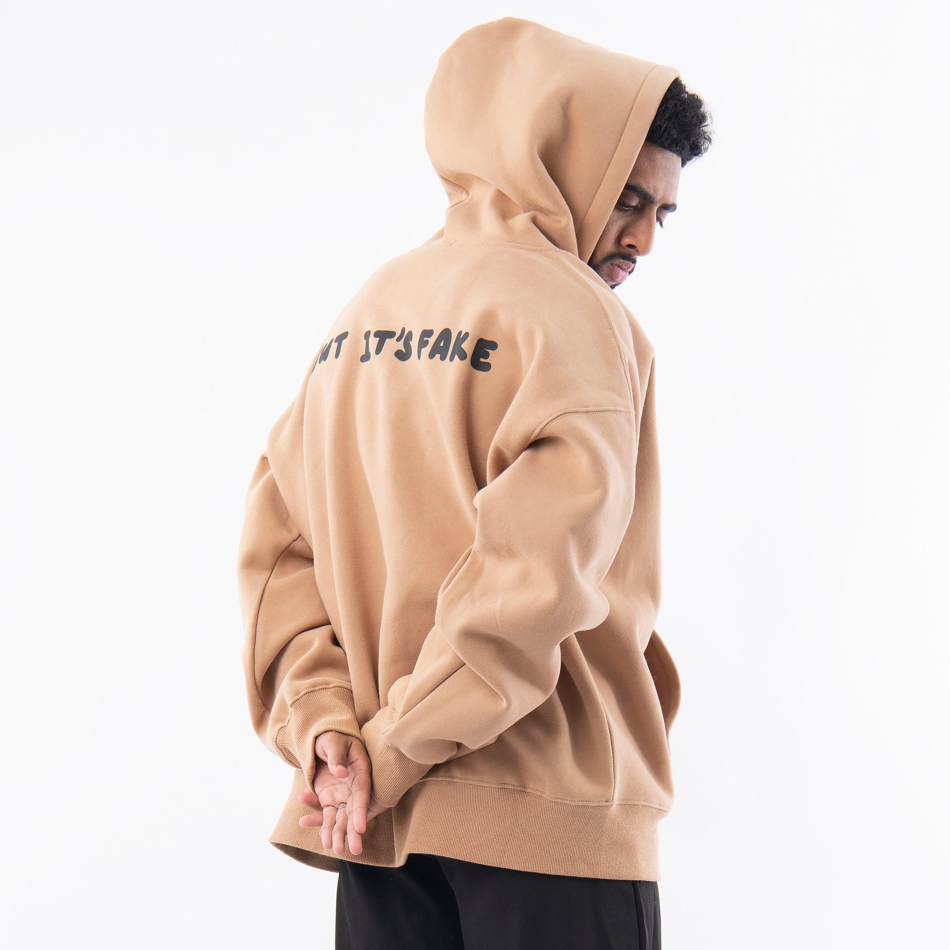 Beige Fake Hoodie From I'm West - WECRE8