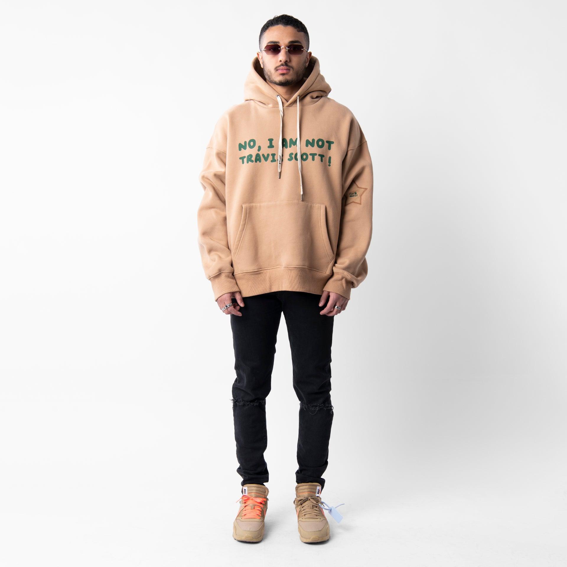 Beige No I'm Not Hoodie From I'm West - WECRE8