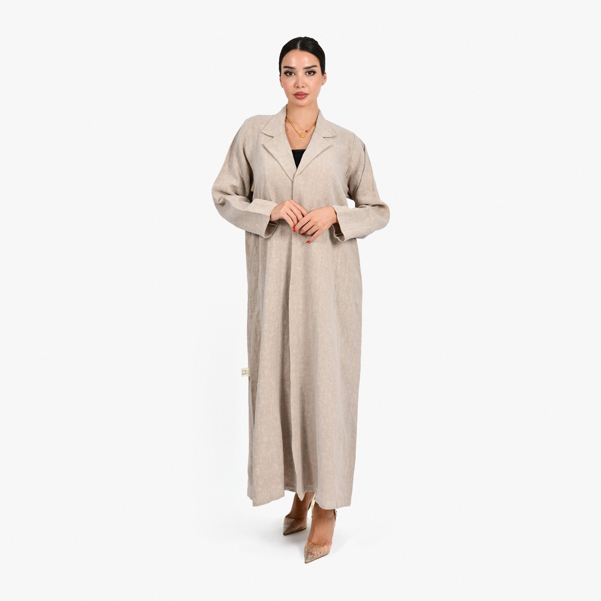 Beige Suit Abaya by Darzah - WECRE8