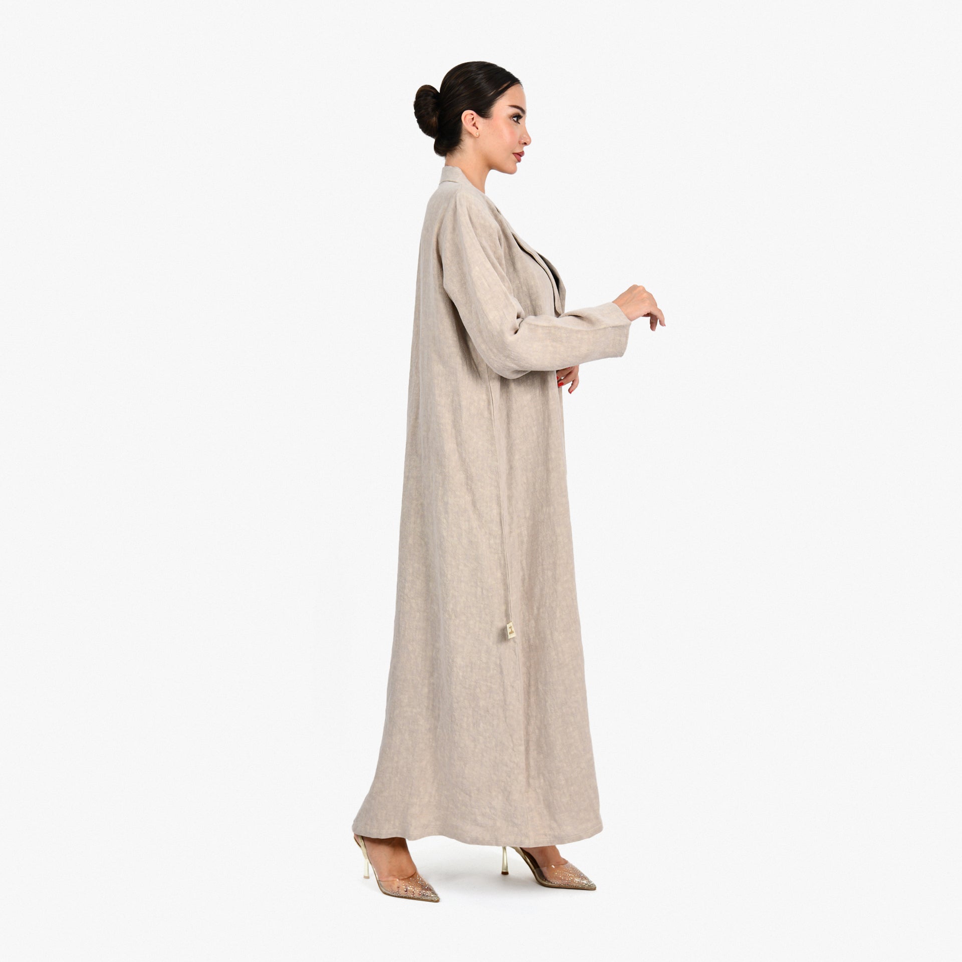 Beige Suit Abaya by Darzah - WECRE8