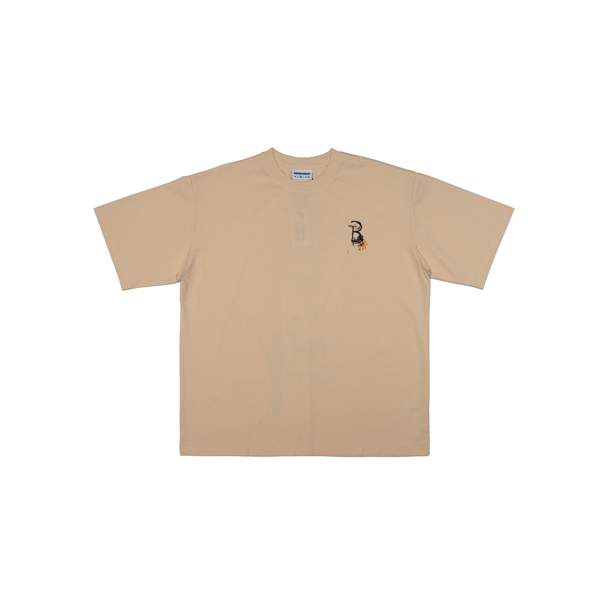 Beige T-shirt "Scratch Summer" by Brandtionary - WECRE8