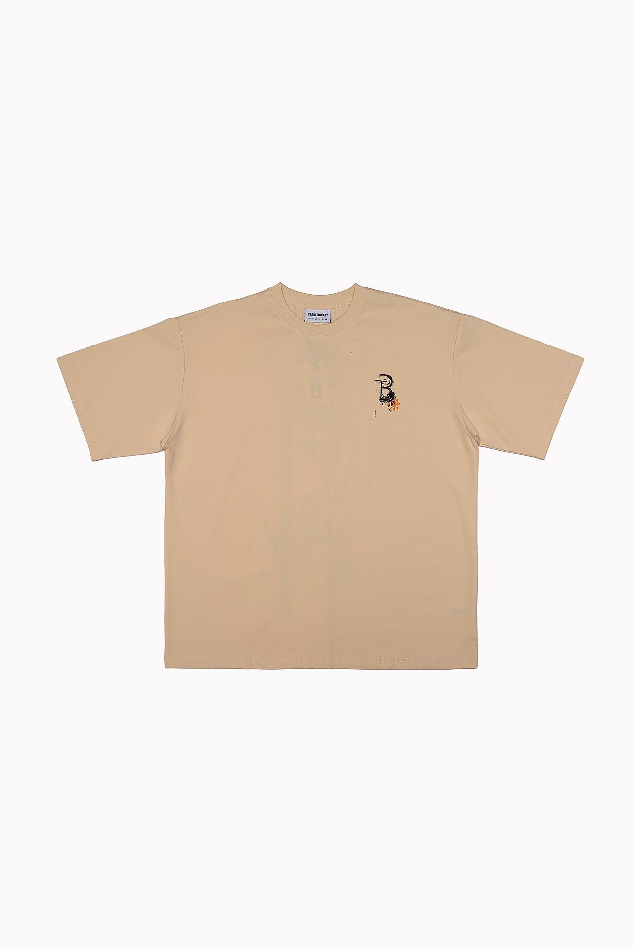Beige T-shirt "Scratch Summer" by Brandtionary