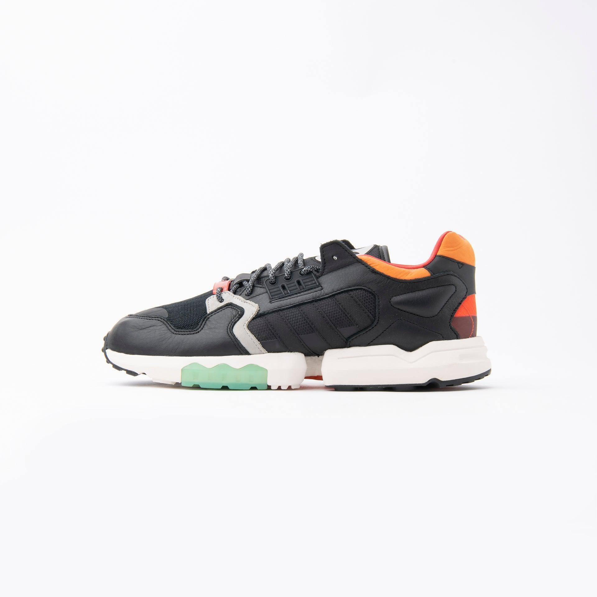 Black And Orange ZX Torsion Sneakers From Adidas - WECRE8