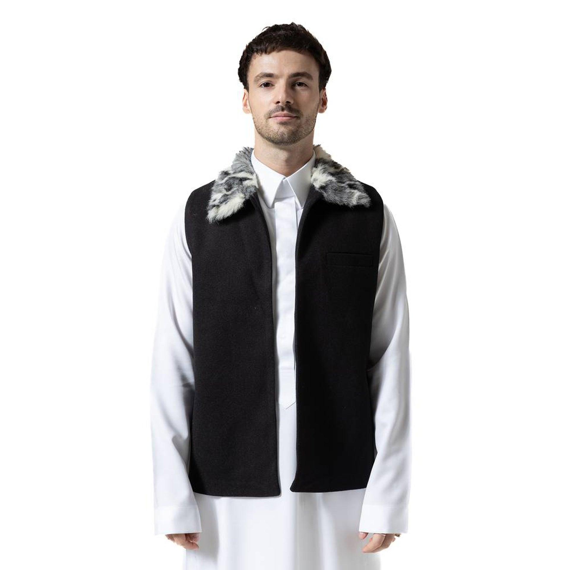 Black Collar Vest From Hajruss - WECRE8