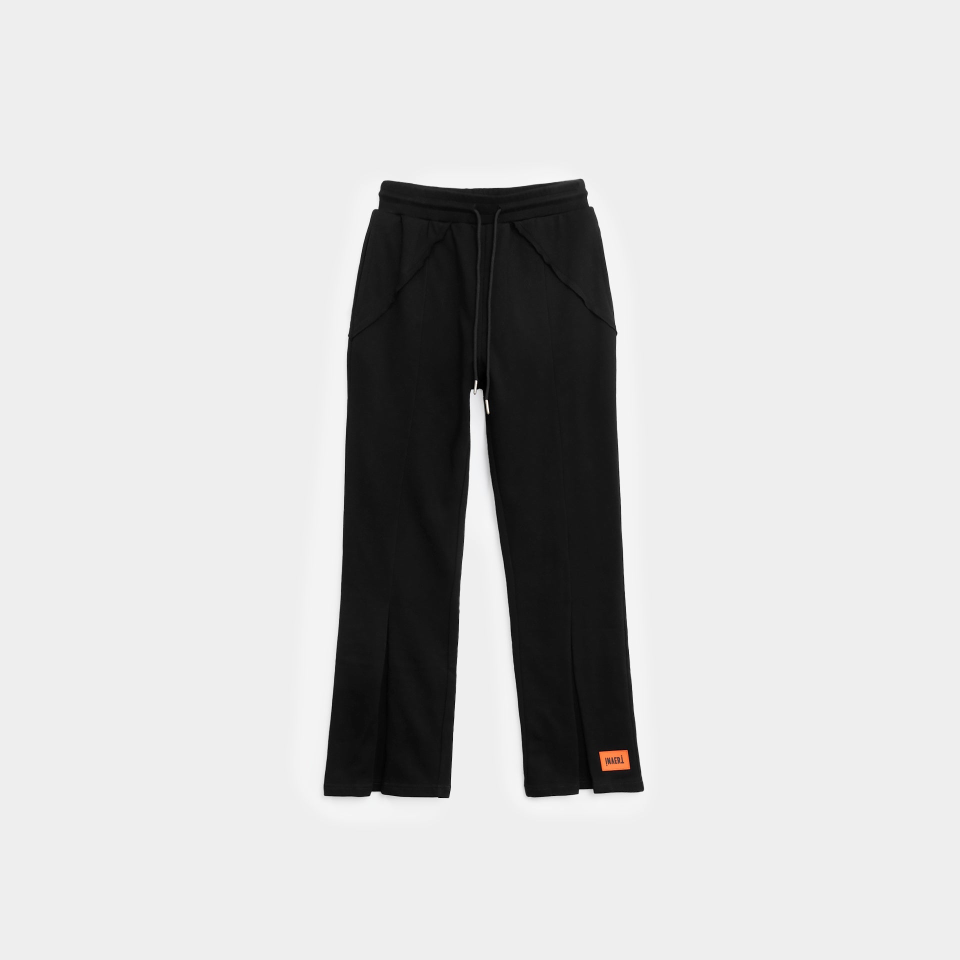 Black cotton flared trousers From Invert - WECRE8