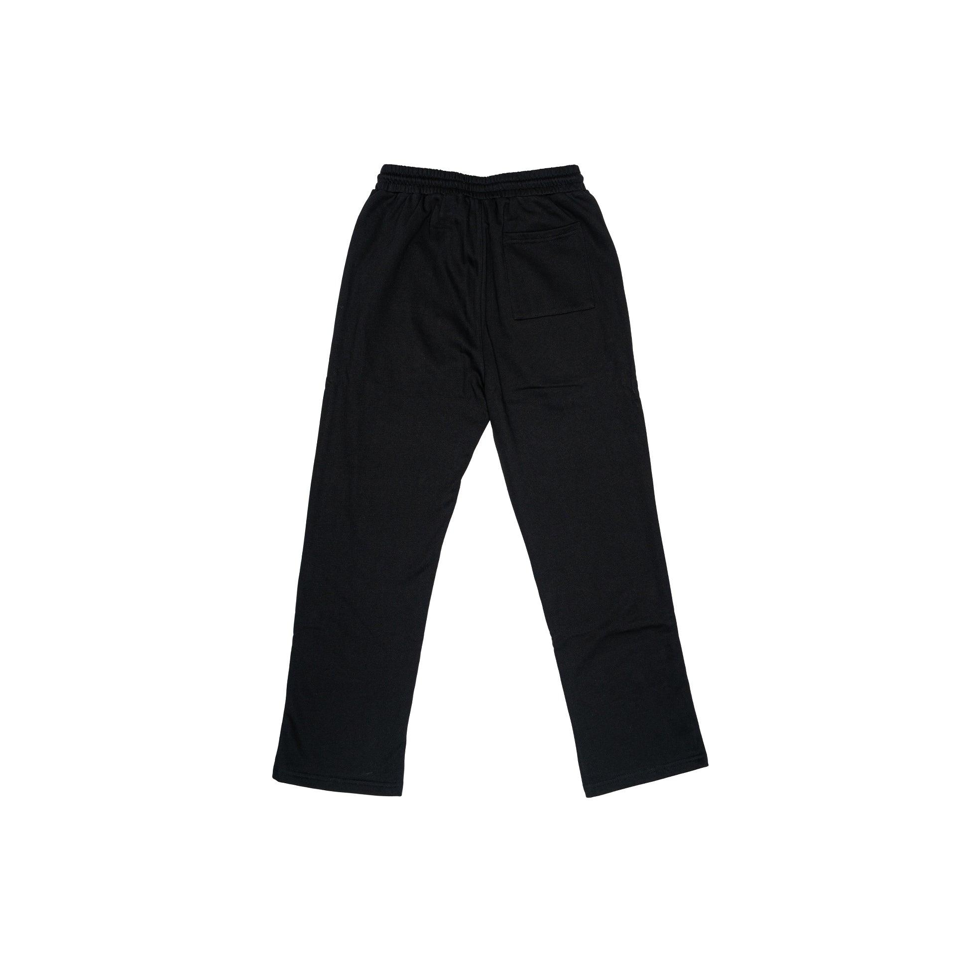 Black Cotton Sweatpants by Brandtionary - WECRE8