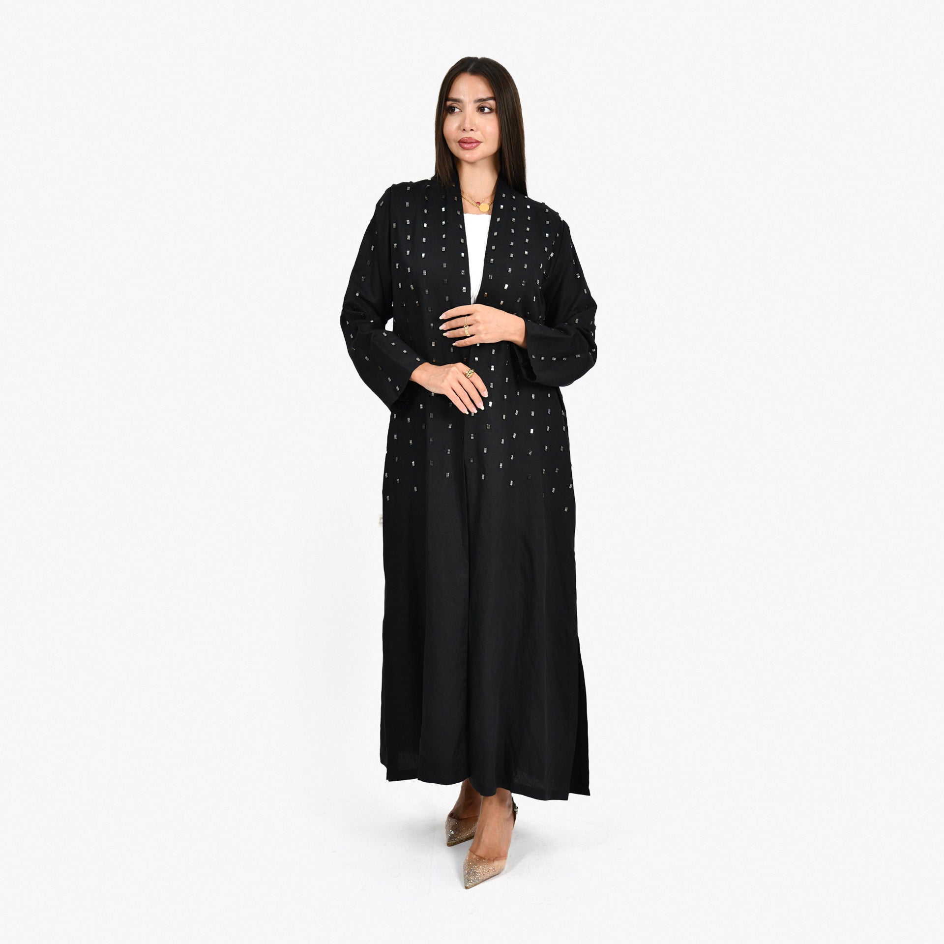 Black Crystal Abaya From Darzah - WECRE8