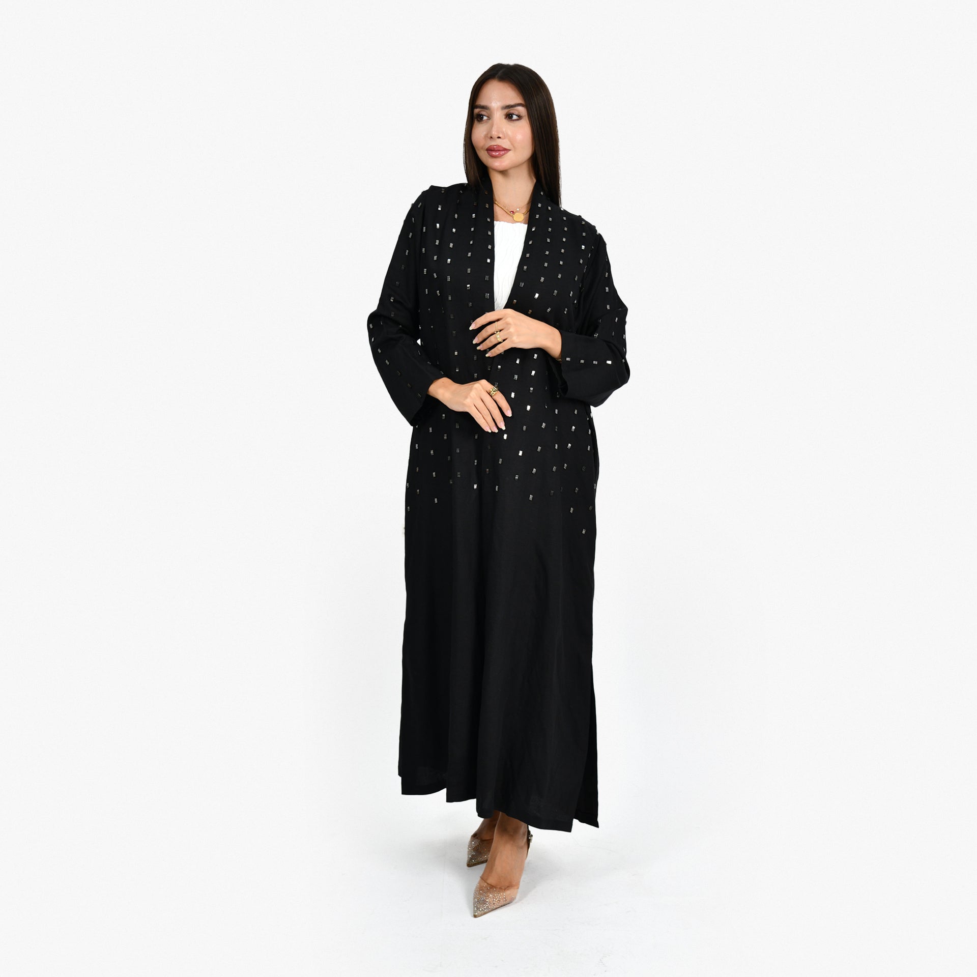 Black Crystal Abaya From Darzah - WECRE8