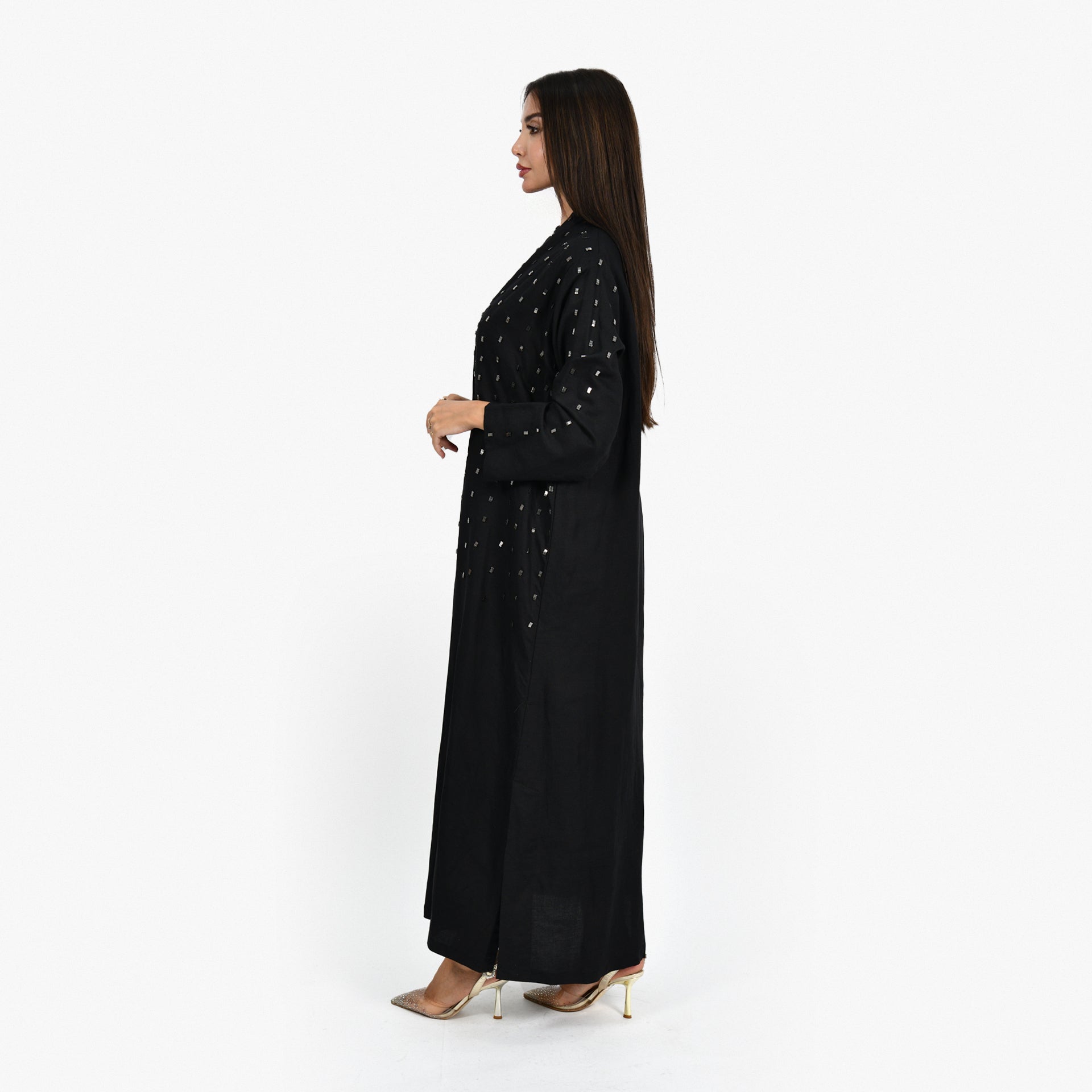 Black Crystal Abaya From Darzah - WECRE8