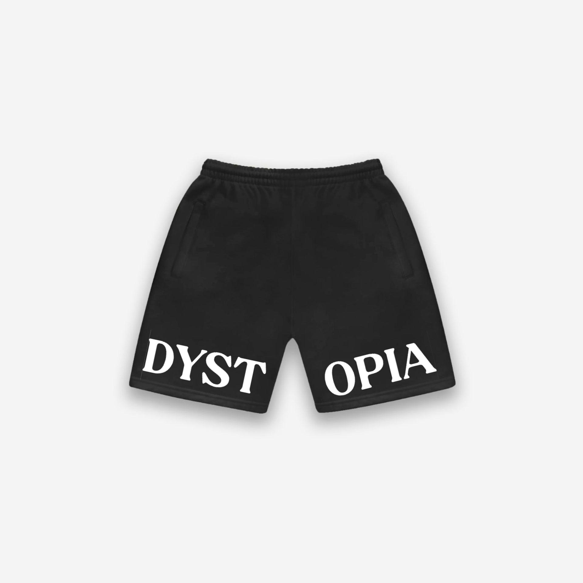 Black Dystopia Logo Shorts From Dystopia - WECRE8