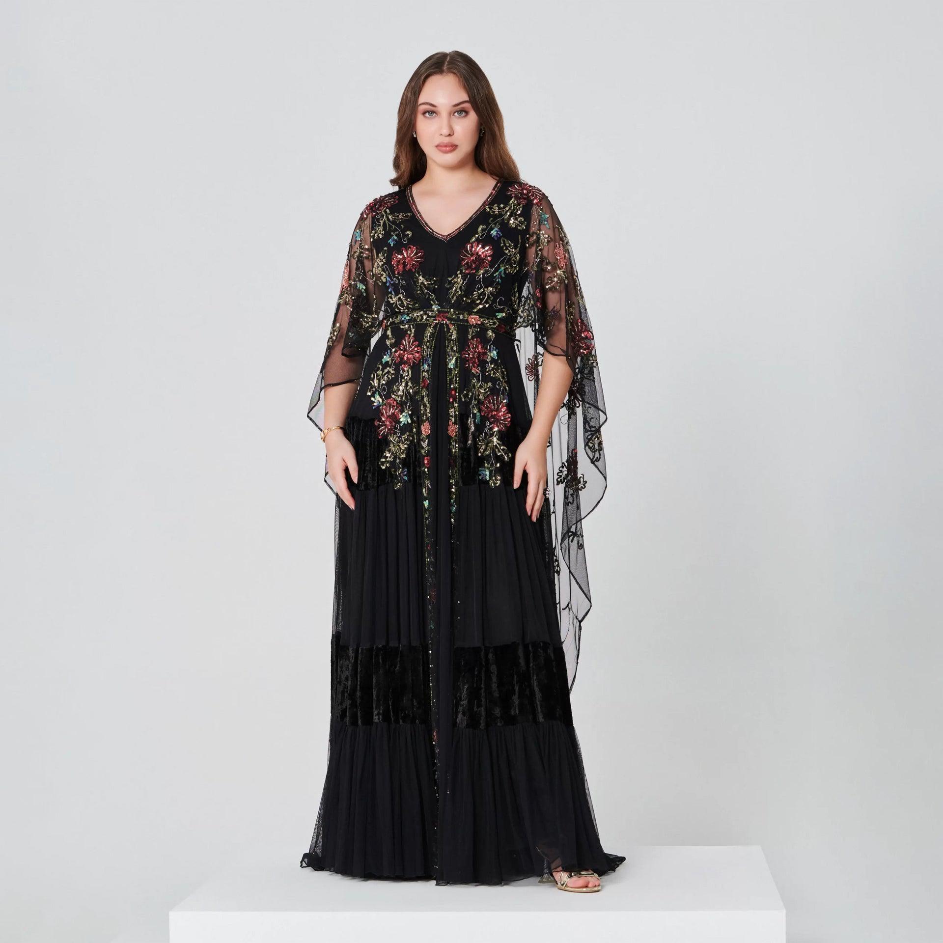 Black Embroidery Dress From Shalky - WECRE8