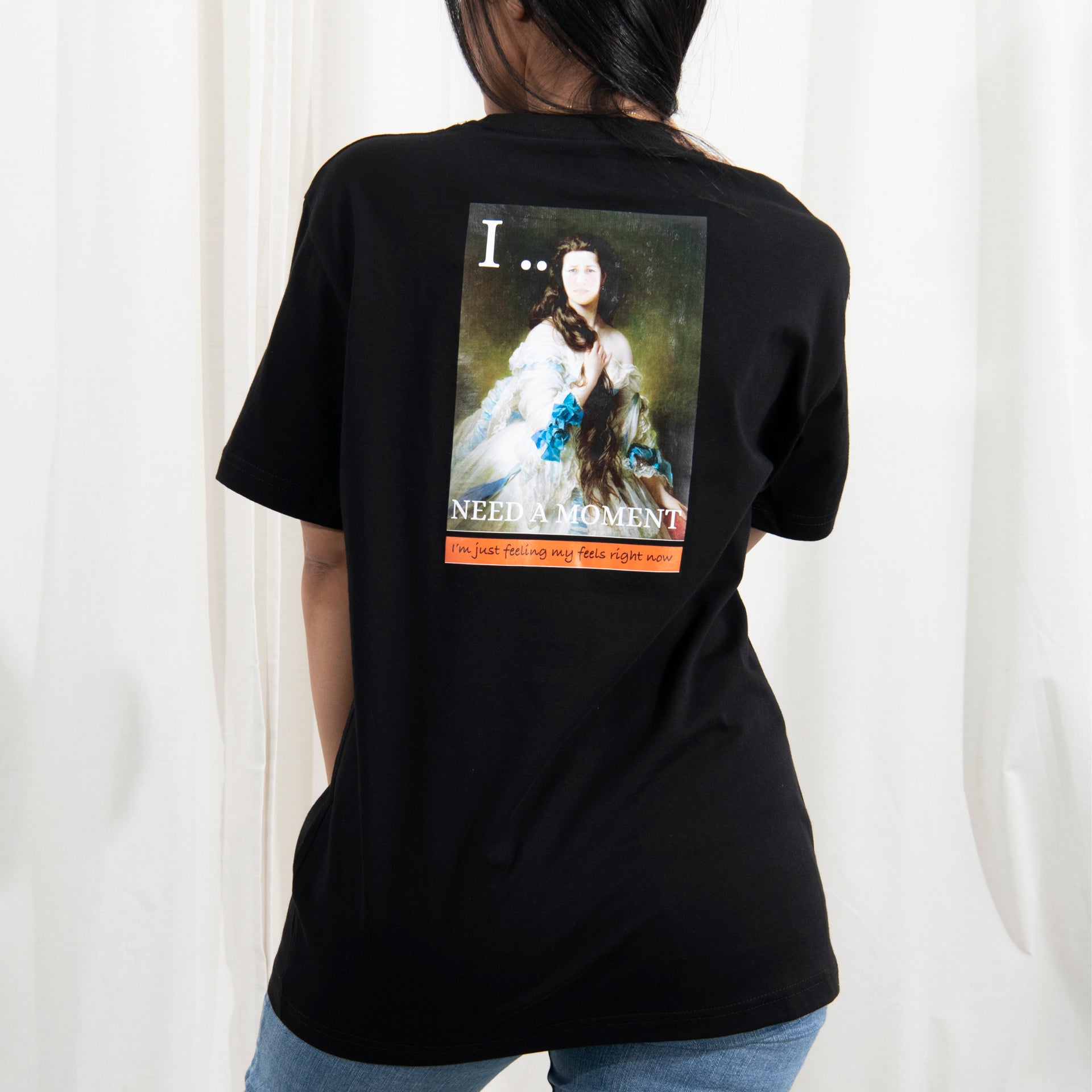 Black I Need A Moment T-shirt From R07 - WECRE8
