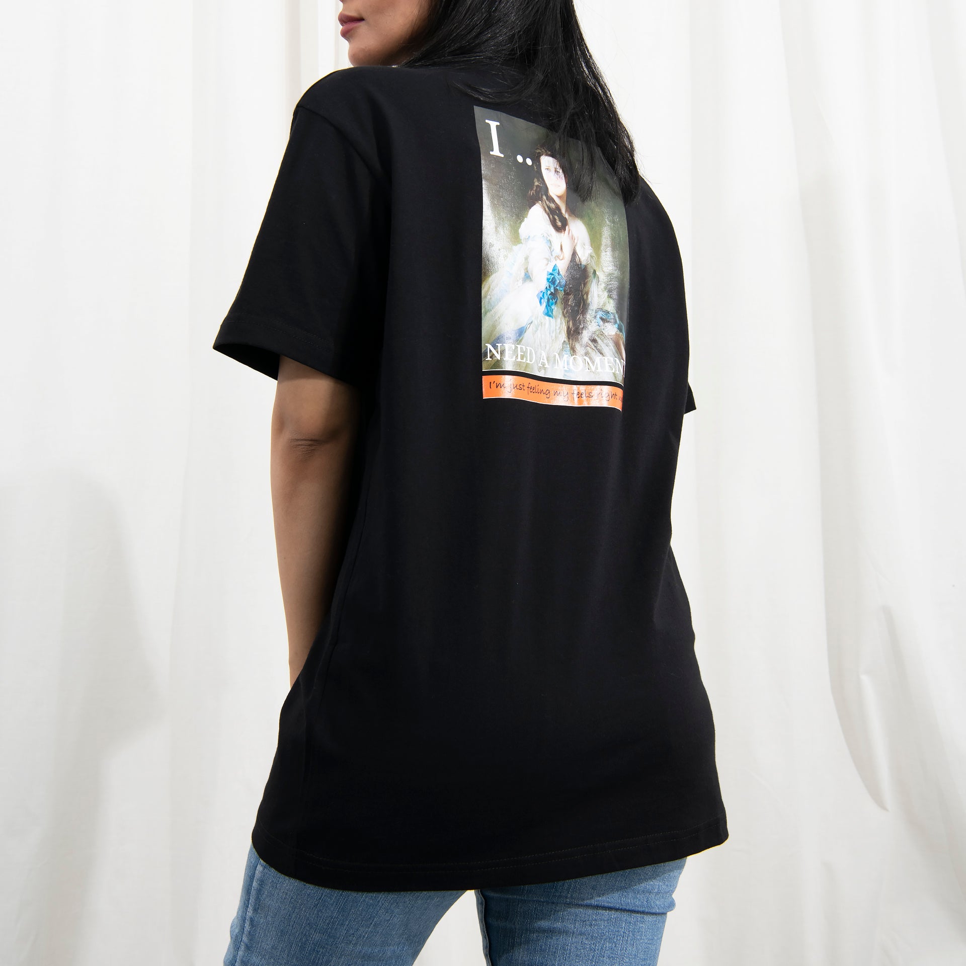 Black I Need A Moment T-shirt From R07 - WECRE8