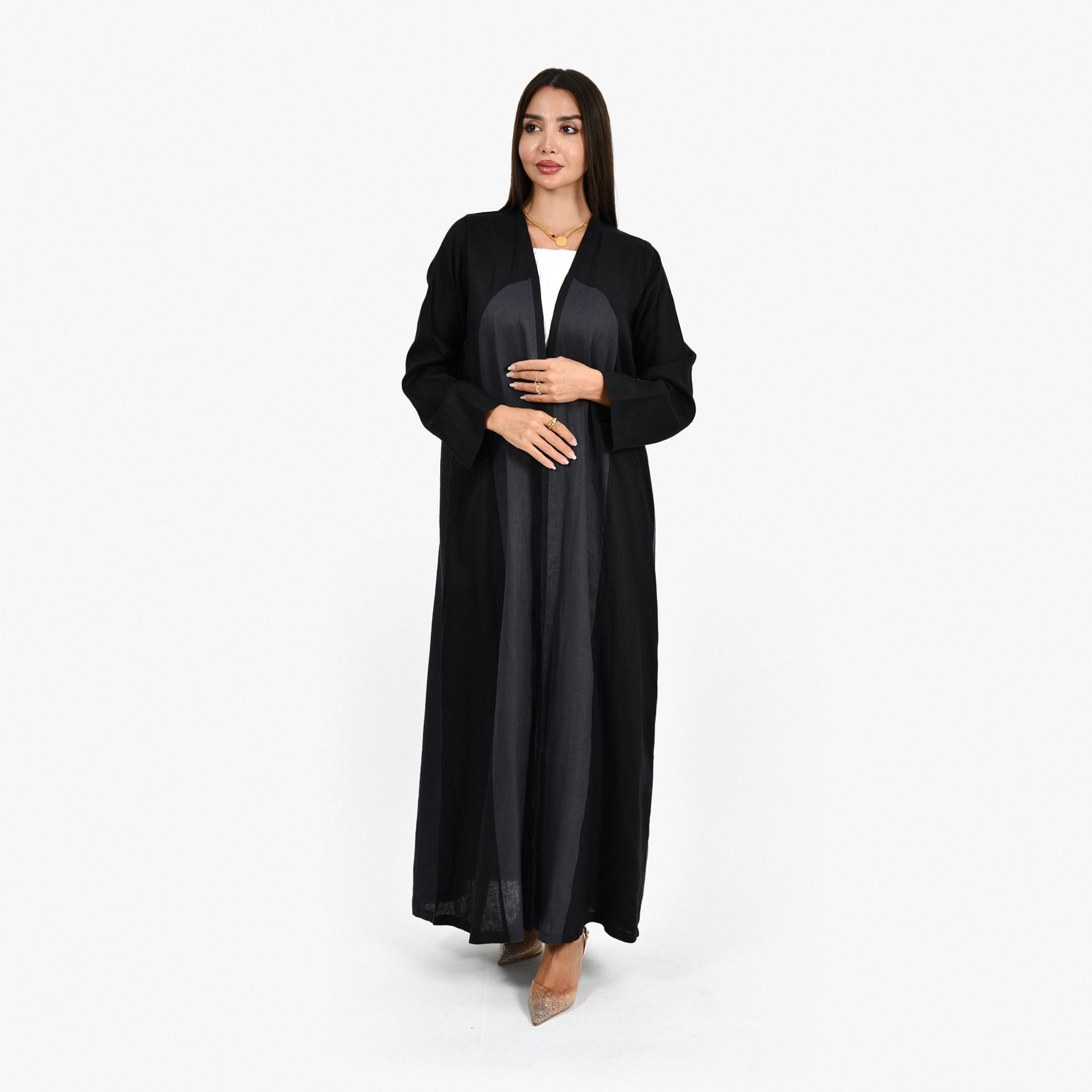 Black Lenin Abaya From Darzah - WECRE8