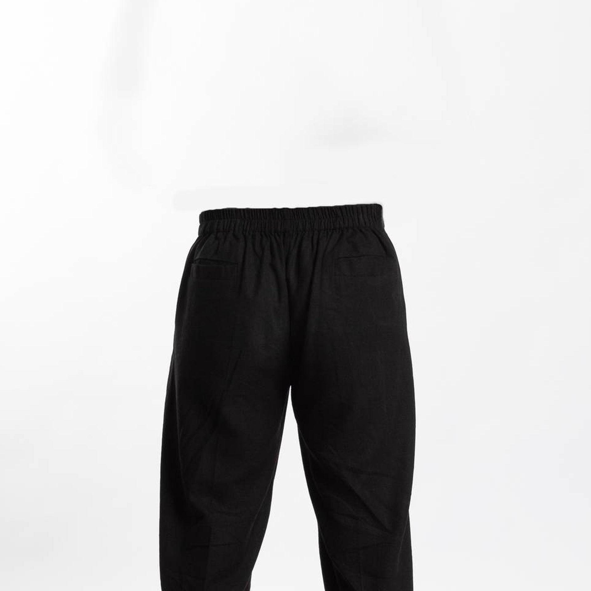 BLACK LINEN PANTS From Hajruss - WECRE8